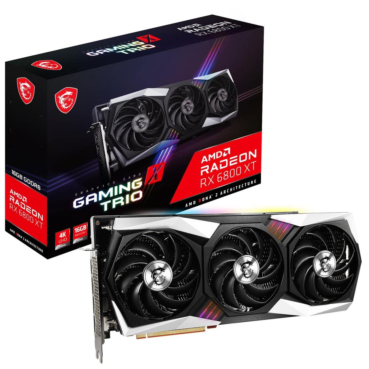 Amazon | MSI Radeon RX 6800 XT GAMING X TRIO 16G グラフィックス