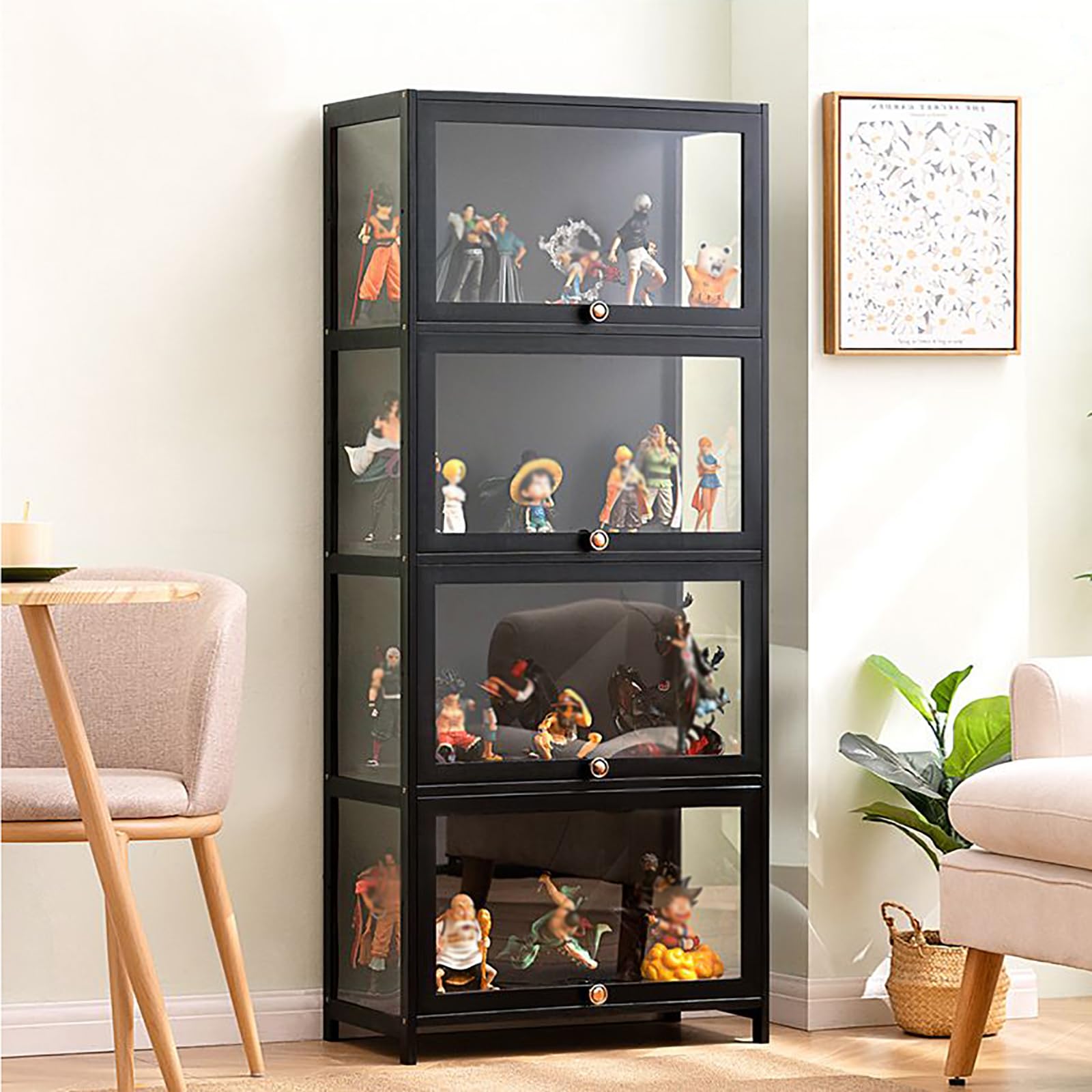 Amazon.co.jp: コレクションケースショーケース アクリルPxkmouy 4段