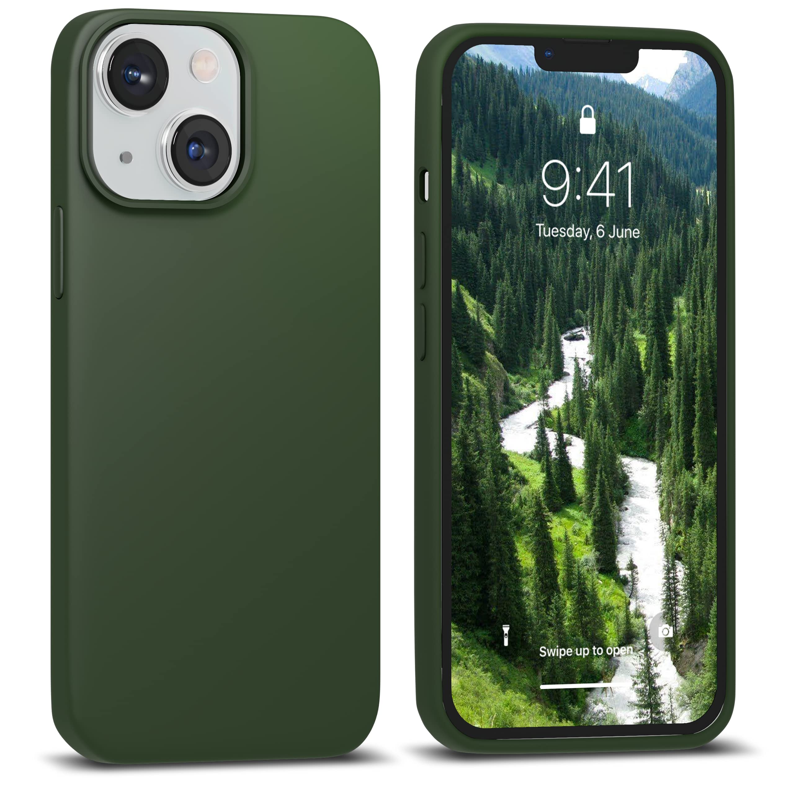 Amazon.com: IceSword Compatible with iPhone 13 Dark Green Case 6.1