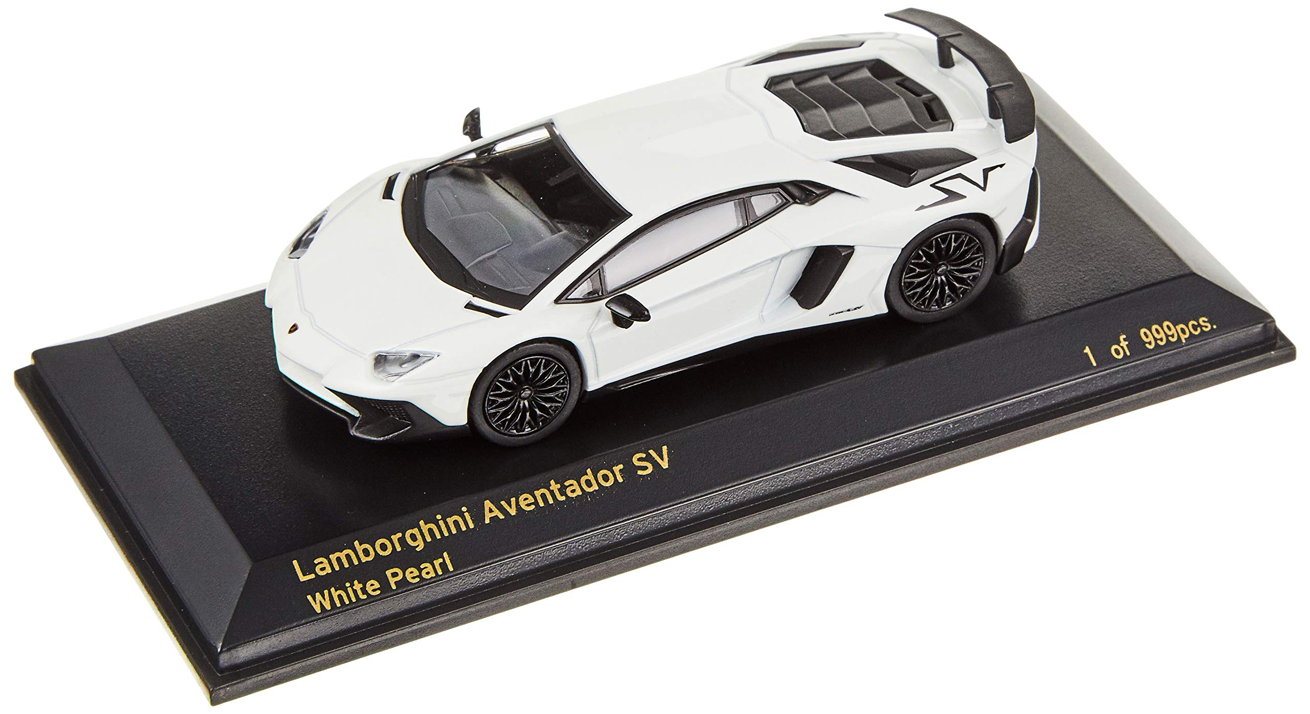 CARNEL 1/64 Lamborghini Aventador SV White Pearl, Finished Product