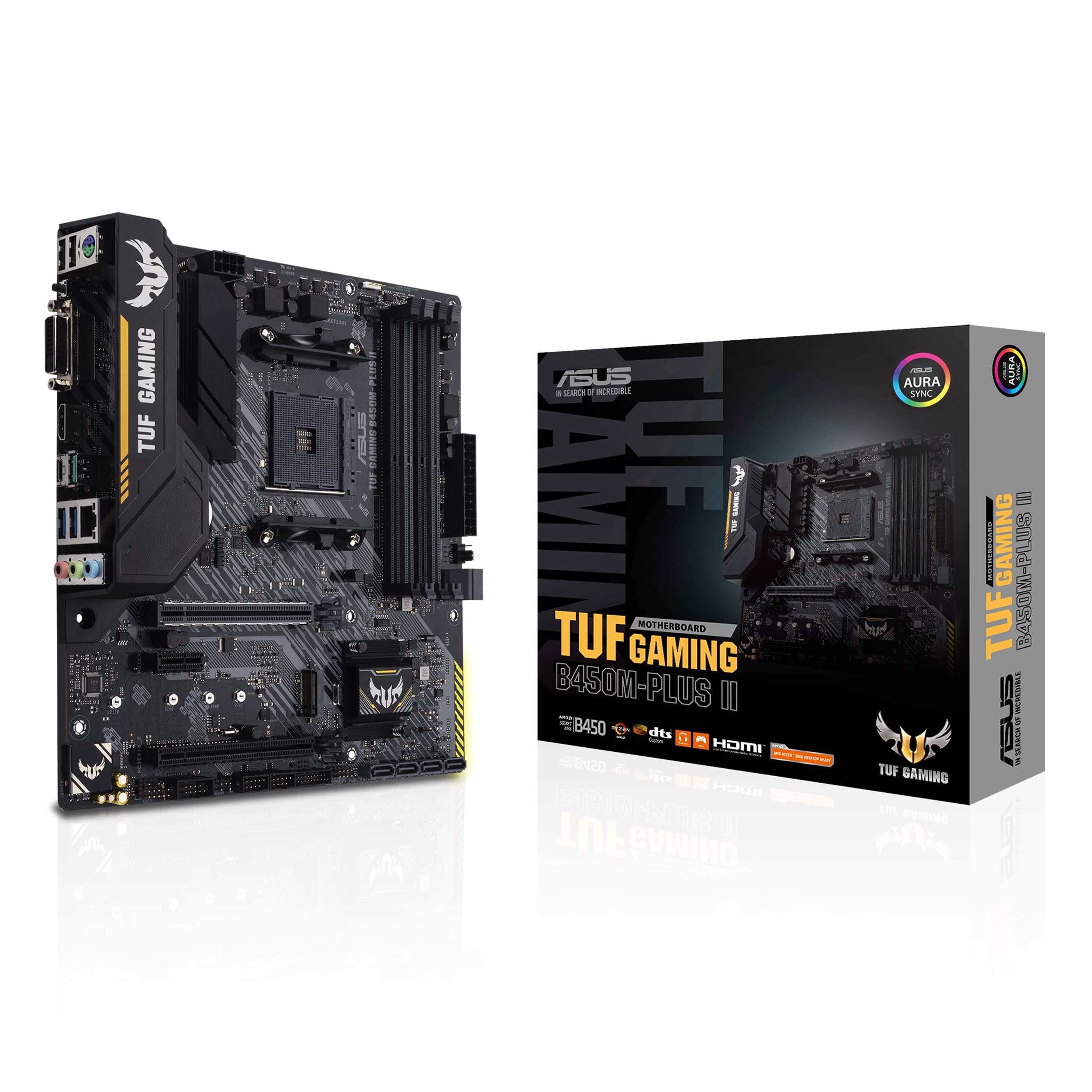 Amazon | ASUS TUF Gaming B450M-PLUS II Micro ATX マザーボード AMD