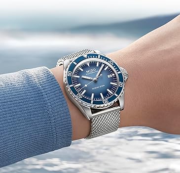 Amazon.com: MIDO Ocean Star Tribute Gradient - Swiss Automatic