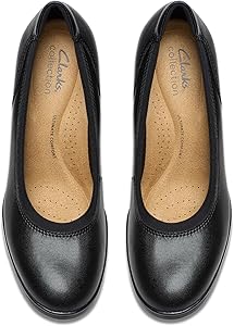 Amazon.com | Clarks Women's Emily 2 Edyth Black Leather Medium 5