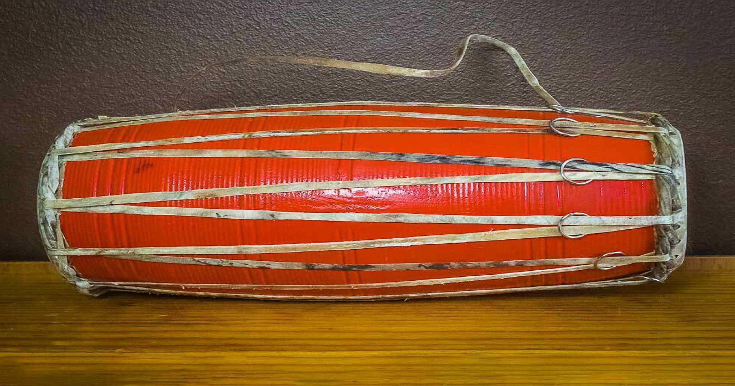 Amazon | ヒマラヤクラフトマダルドラム 木製 ネパール民族楽器 本物の