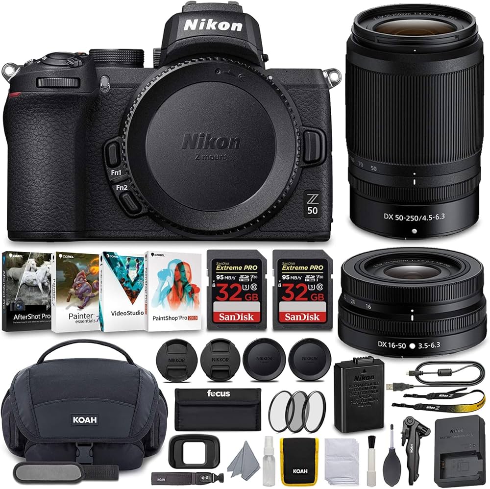 Amazon | Nikon Z 50 DXフォーマットミラーレスカメラバンドル