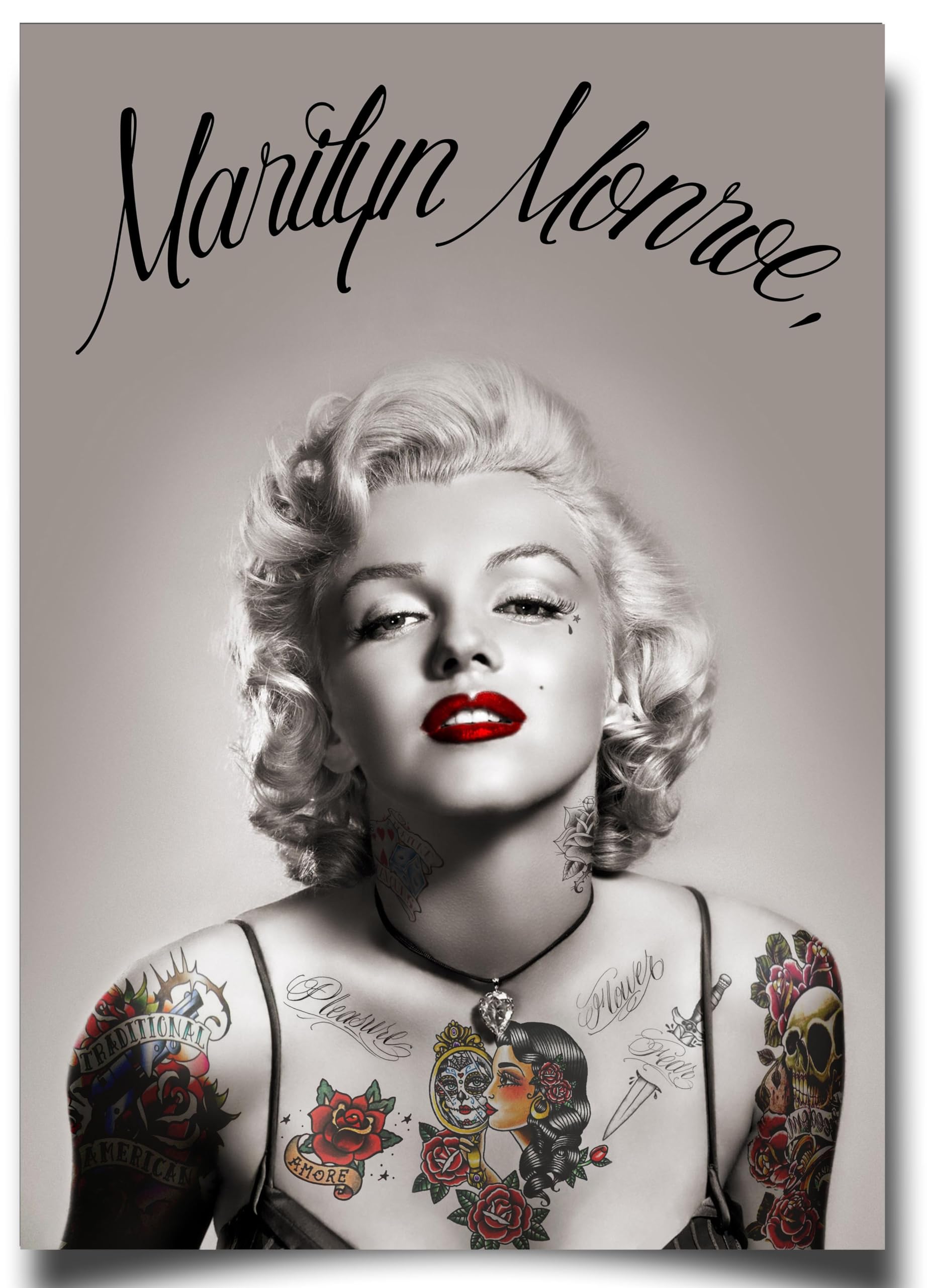 Amazon.co.jp: モマリリンモンロー 刺青 ポップアート 合成 モダン