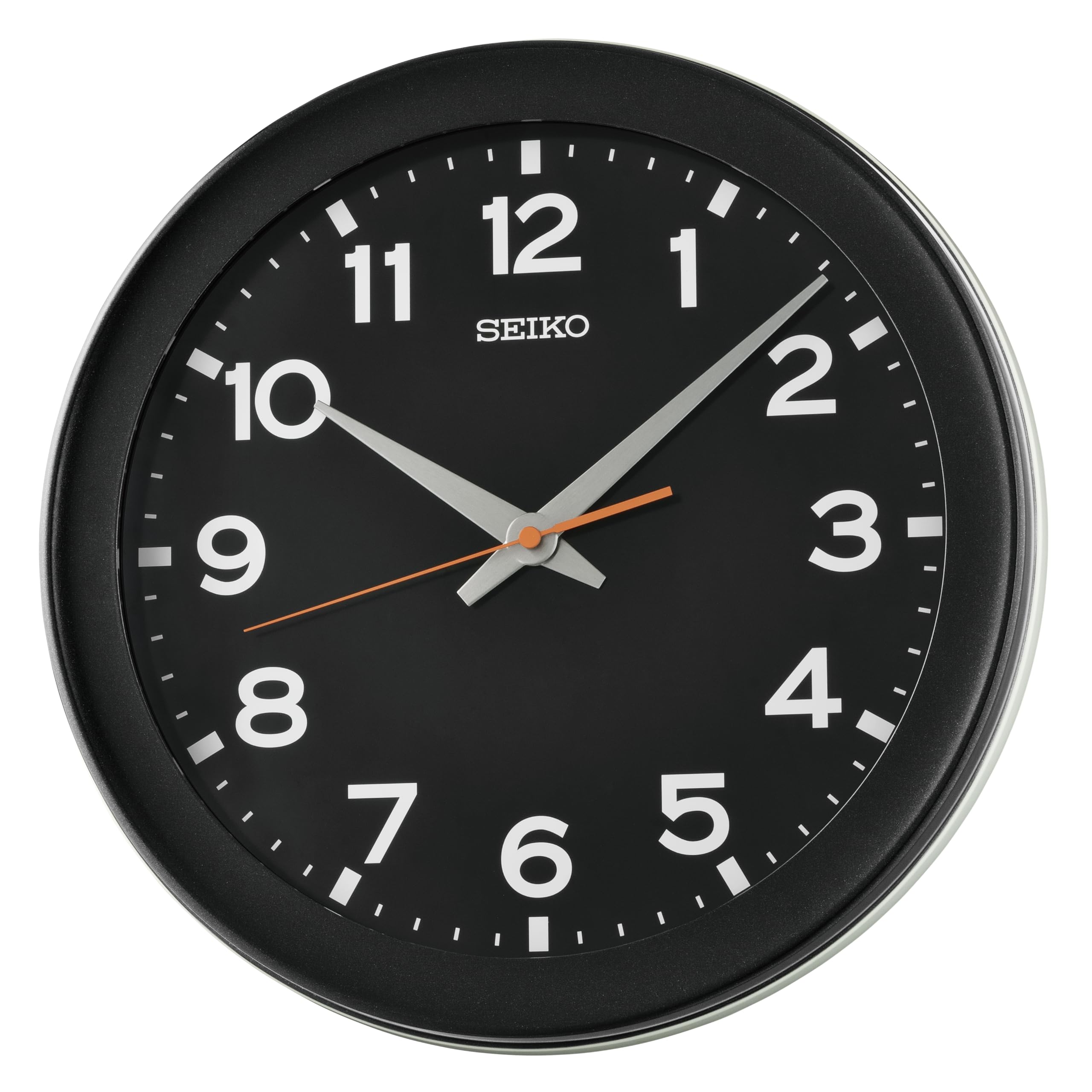 Amazon.com: Seiko QXA835KRH Contrasting Color Non Ticking Wall