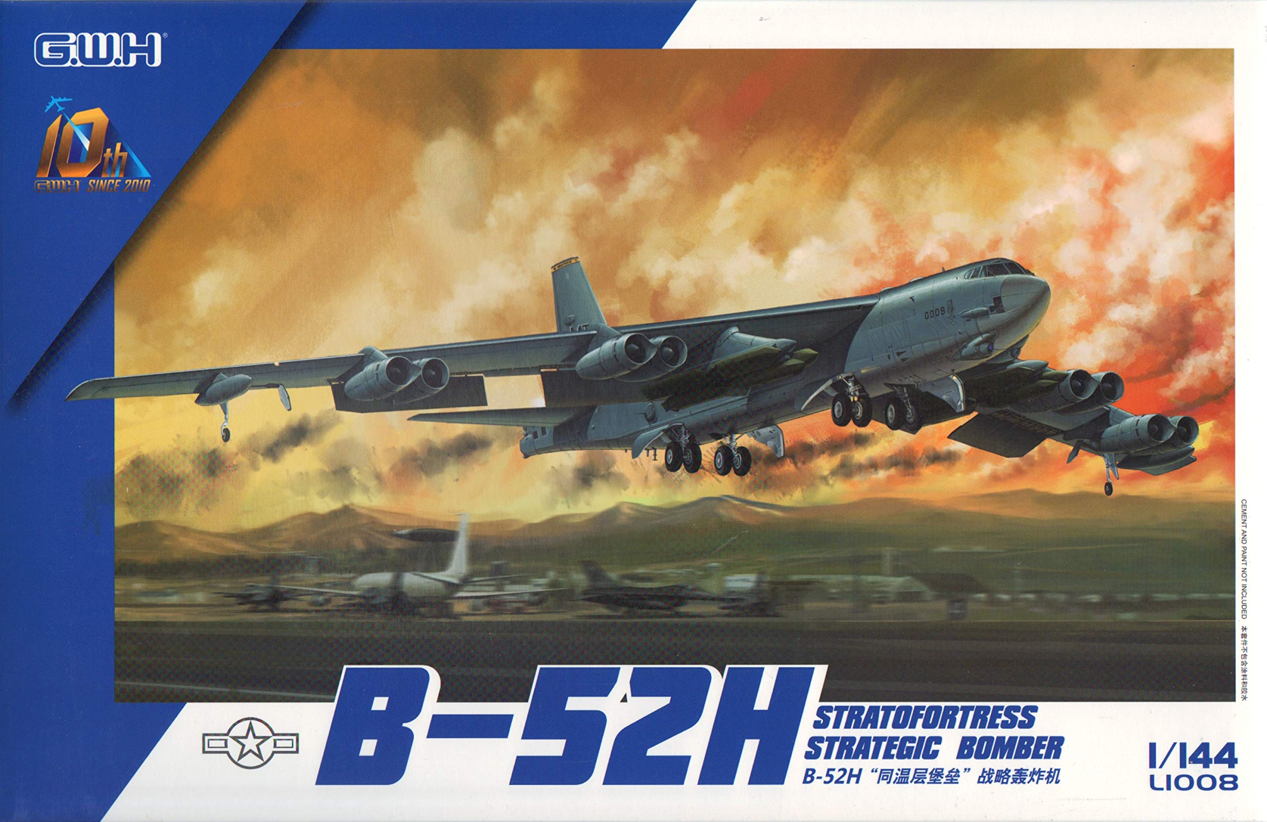 Amazon.com: LNRL1008 1:144 Great Wall Hobby B-52H Stratofortress