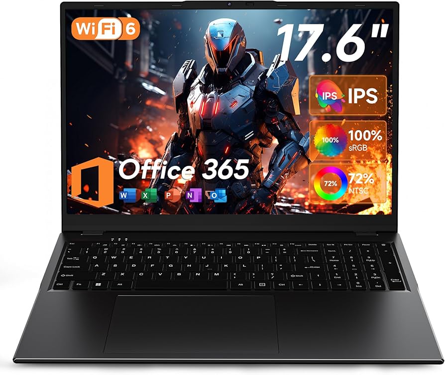 Amazon.com: jumper 17.6 Inch Laptop with Office 365, 100% sRGB FHD