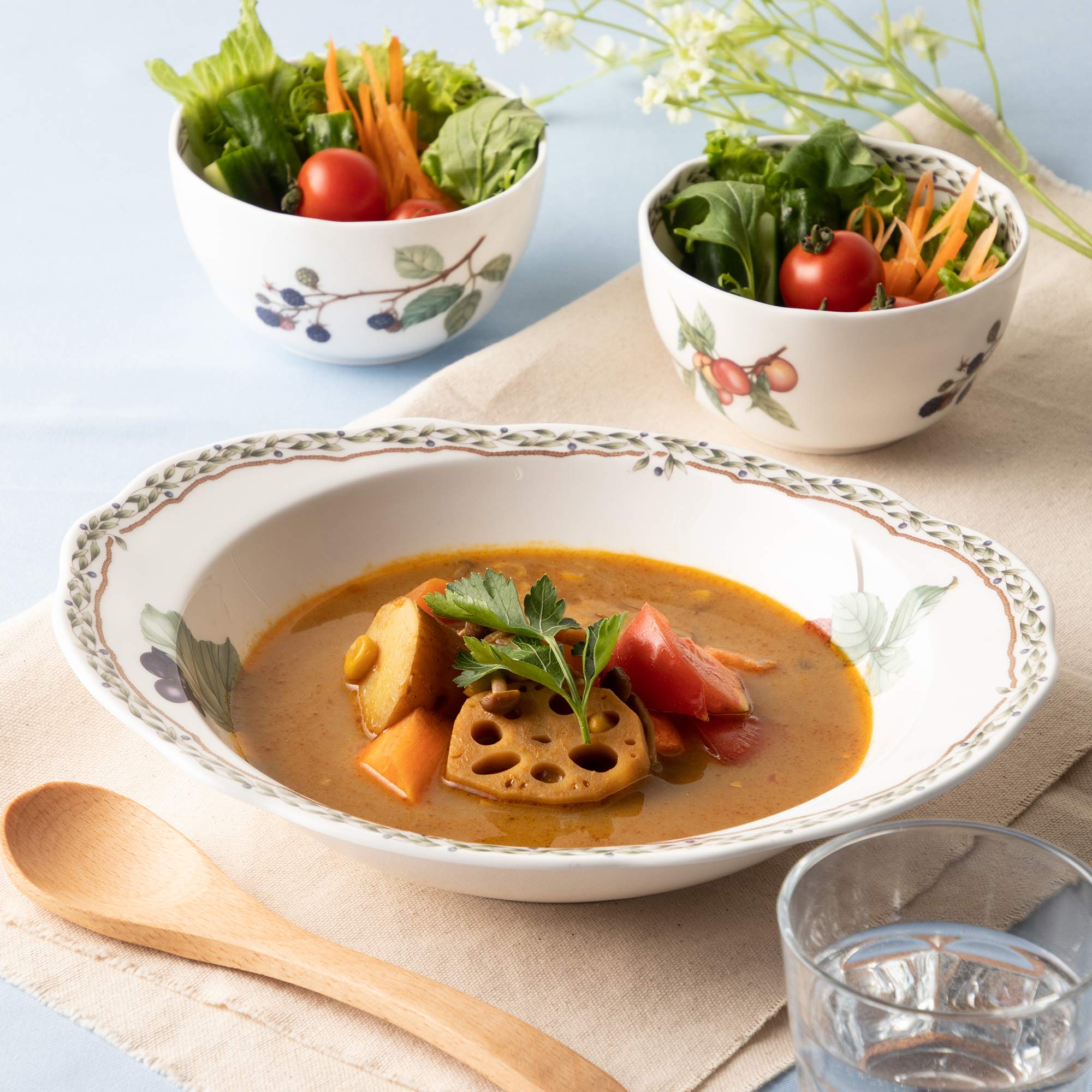 Amazon.co.jp: Noritake ノリタケ カレー & パスタ ボウル 直径:26cm