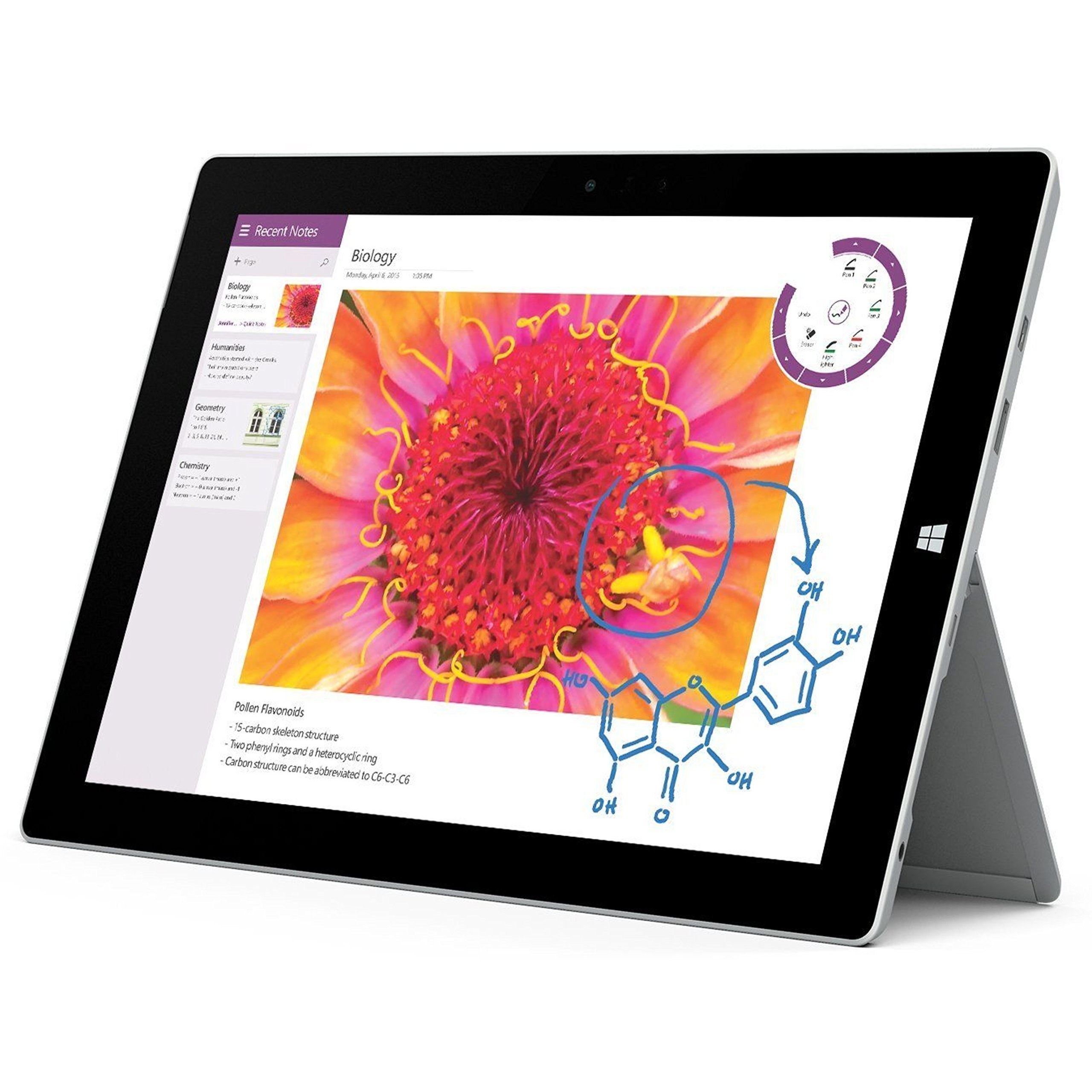 2015 Microsoft Surface 3 LTE mit Intel Atom x7-Z8700 Platin