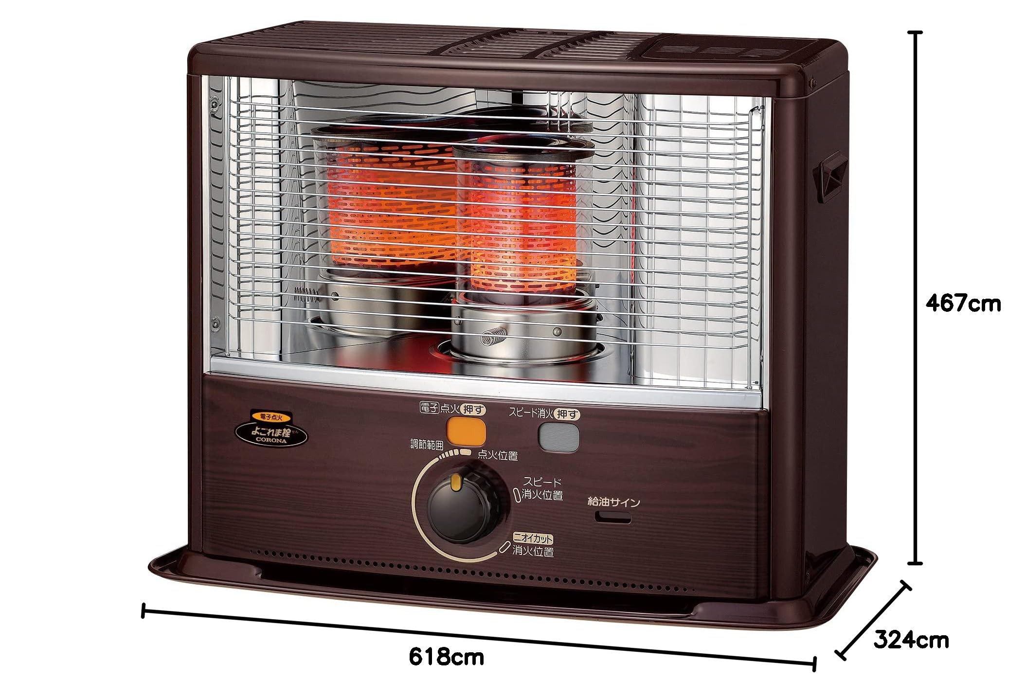 Amazon | コロナ ポータブル石油ストーブ SX-E2922WY-M | コロナ