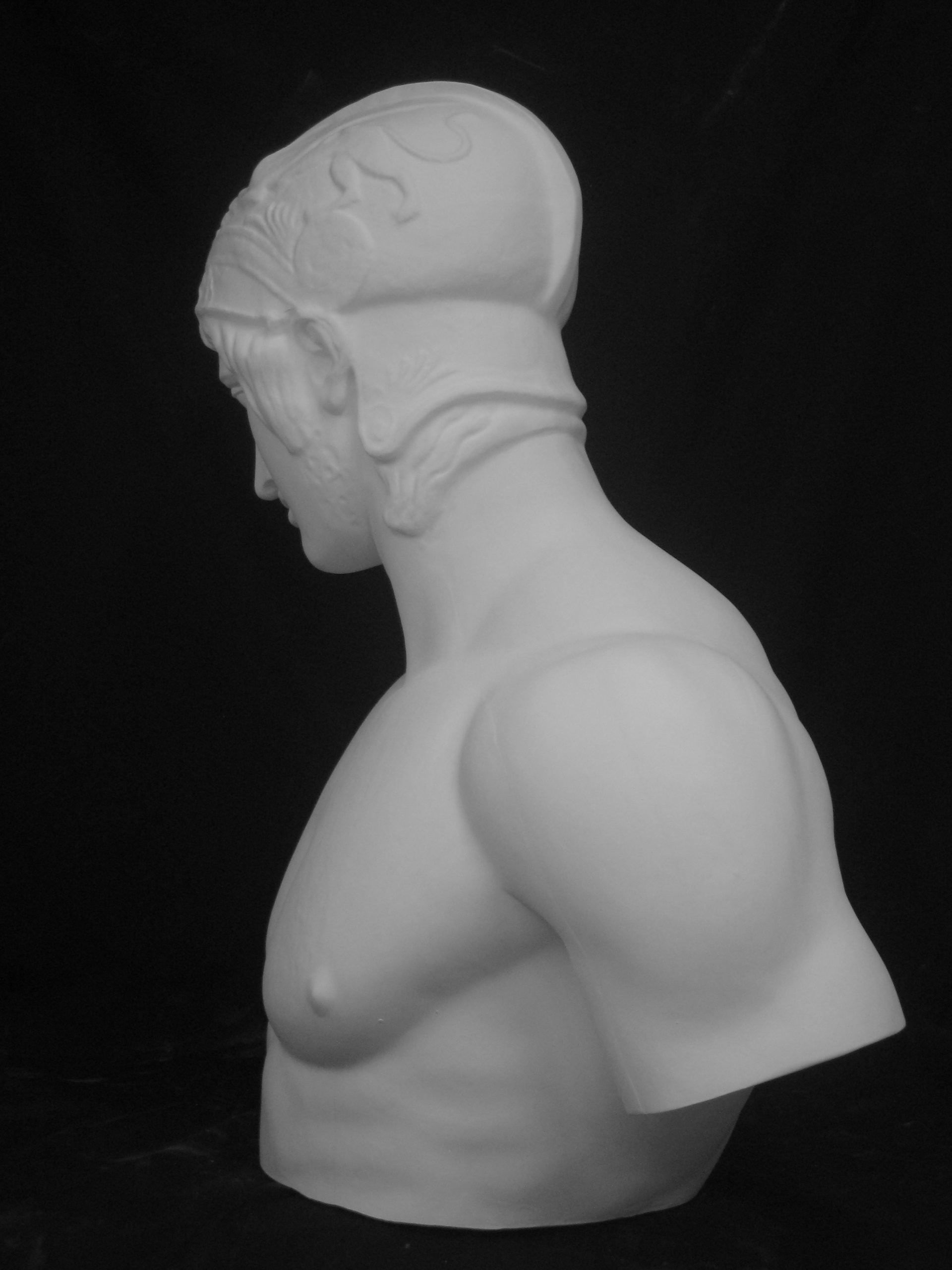 Amazon.co.jp: 石膏像 K－123 ボルゲーゼのマルス胸像 H