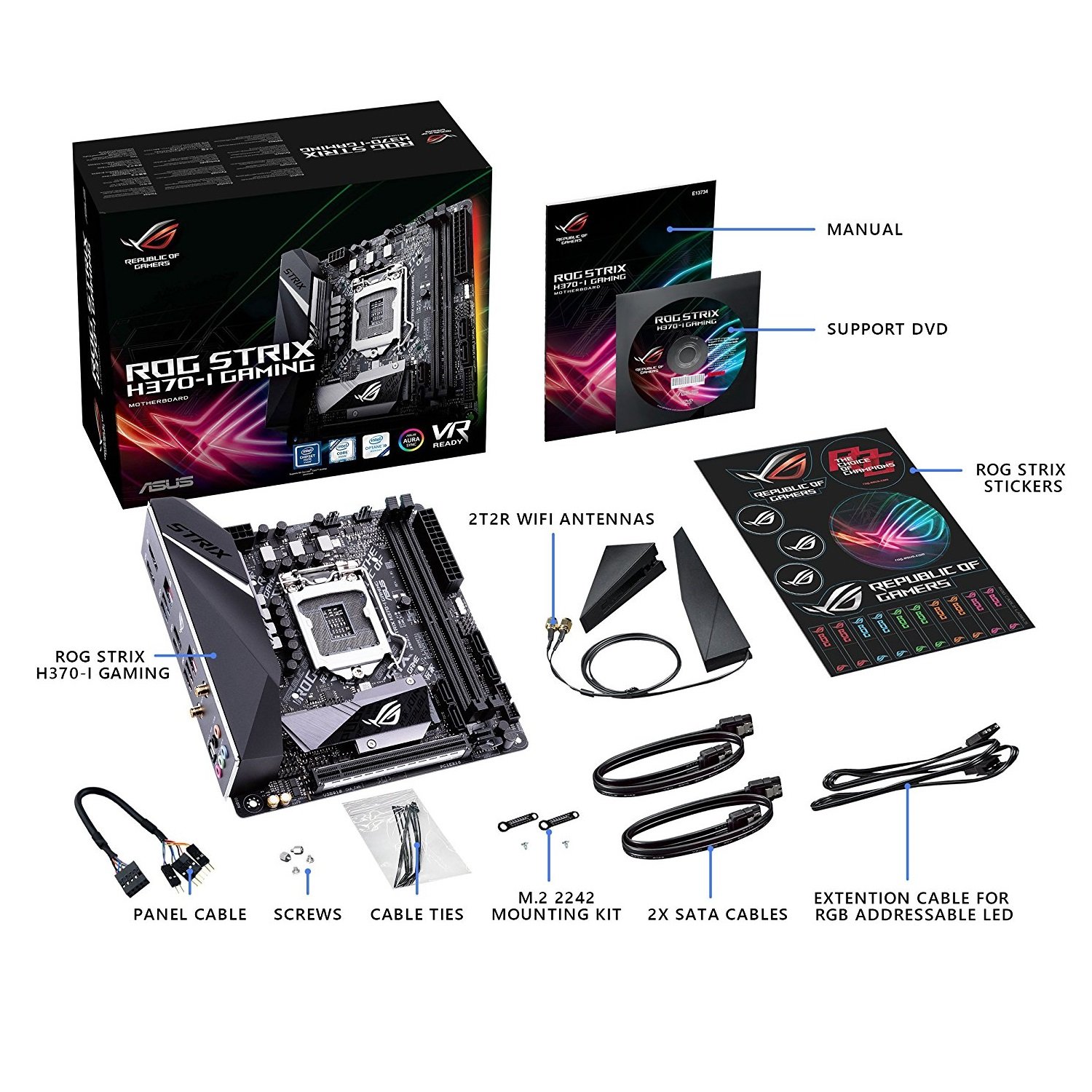 動作品】ROG STRIX H370-GAMING マザーボード等セット 動作品】ROG