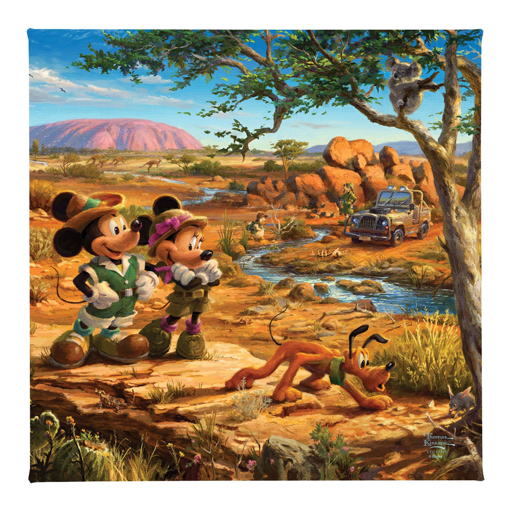 Amazon.com: Thomas Kinkade Studios Disney Mickey and Minnie in the