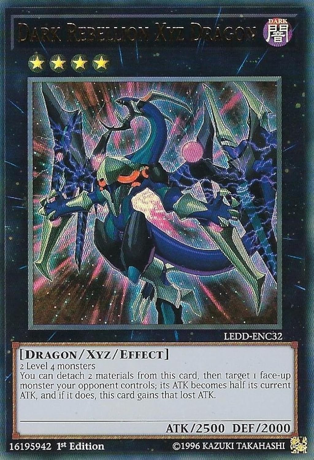 Amazon.com: Dark Rebellion Xyz Dragon - LEDD-ENC32 - Ultra Rare