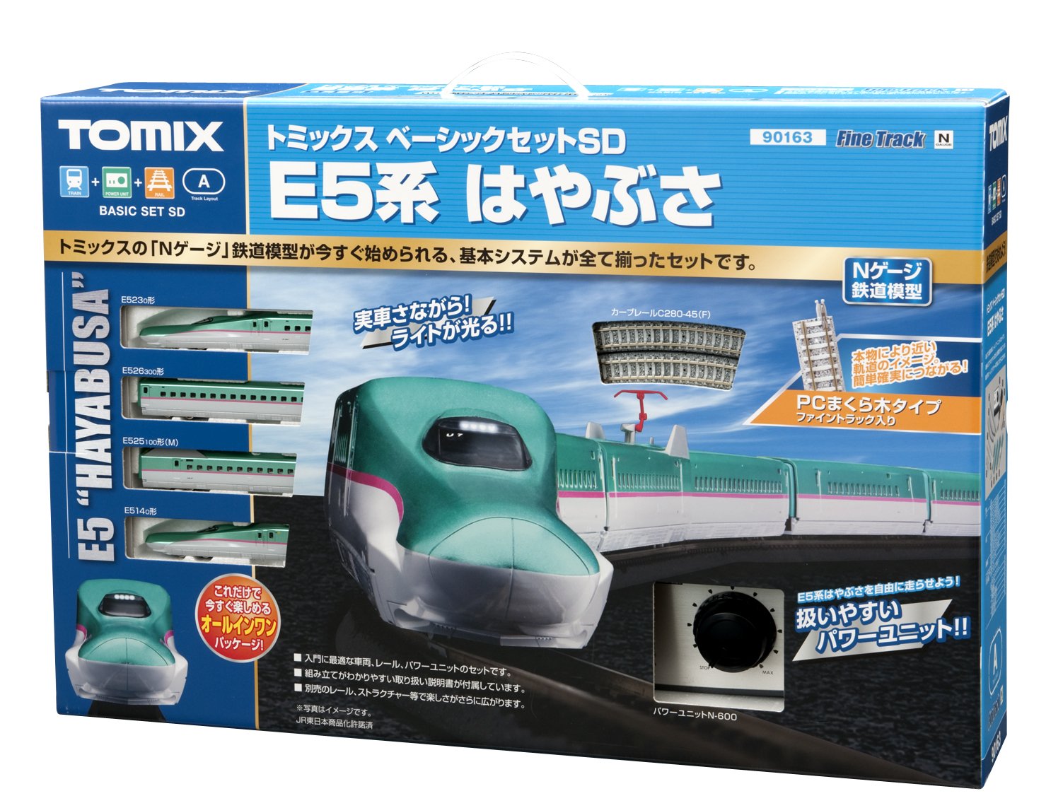 Amazon | TOMIX Nゲージ ベーシックセットSD E5系 はやぶさ 90163 鉄道