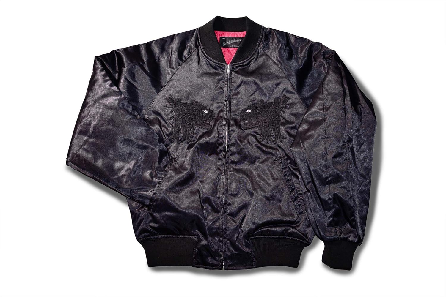 Amazon.co.jp: [星姫] (hoshihime スカジャン(竹トラ) サテン(黒×黒