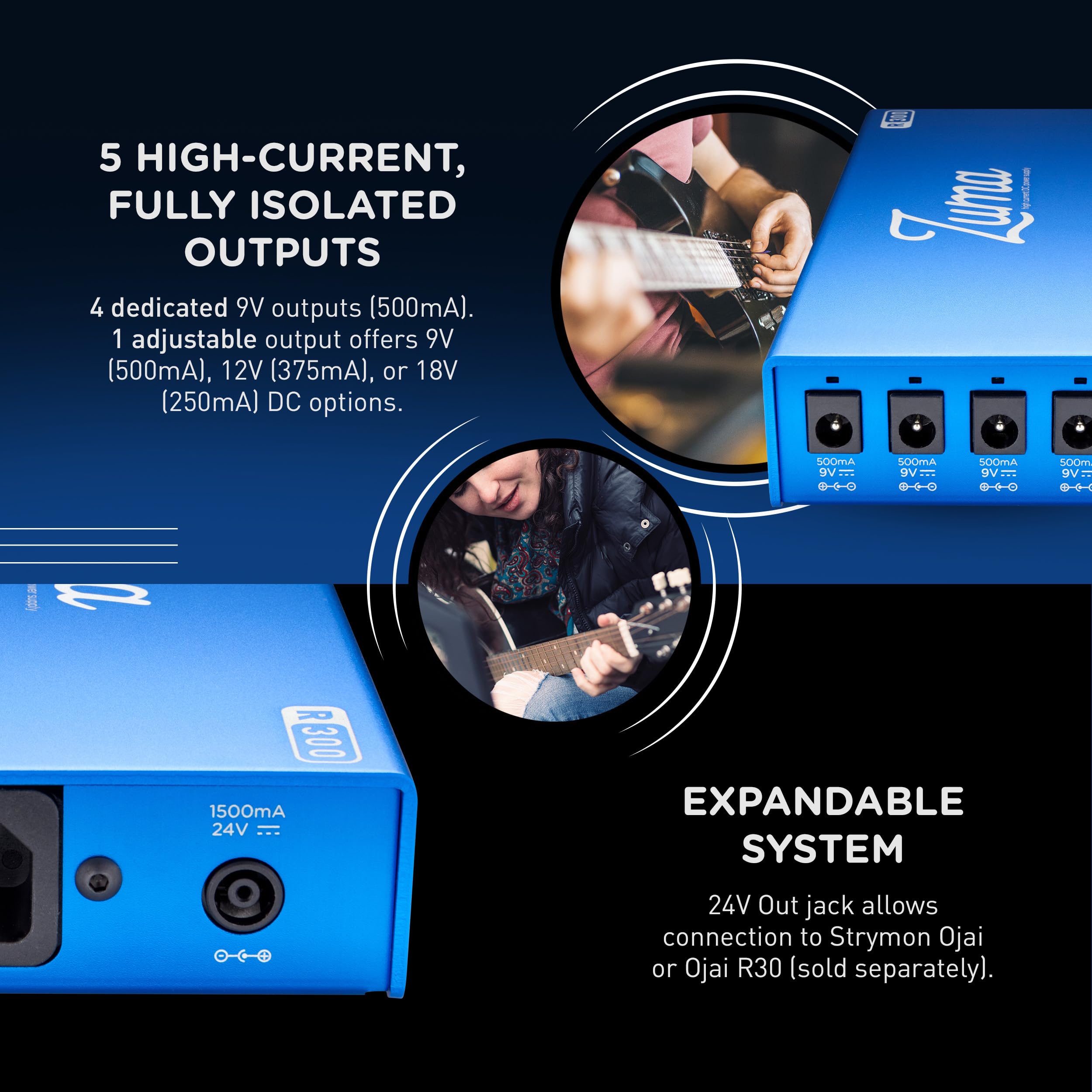 Amazon | Strymon Zuma R300 9V/12V/18V対応ハイ・カレント・ DC