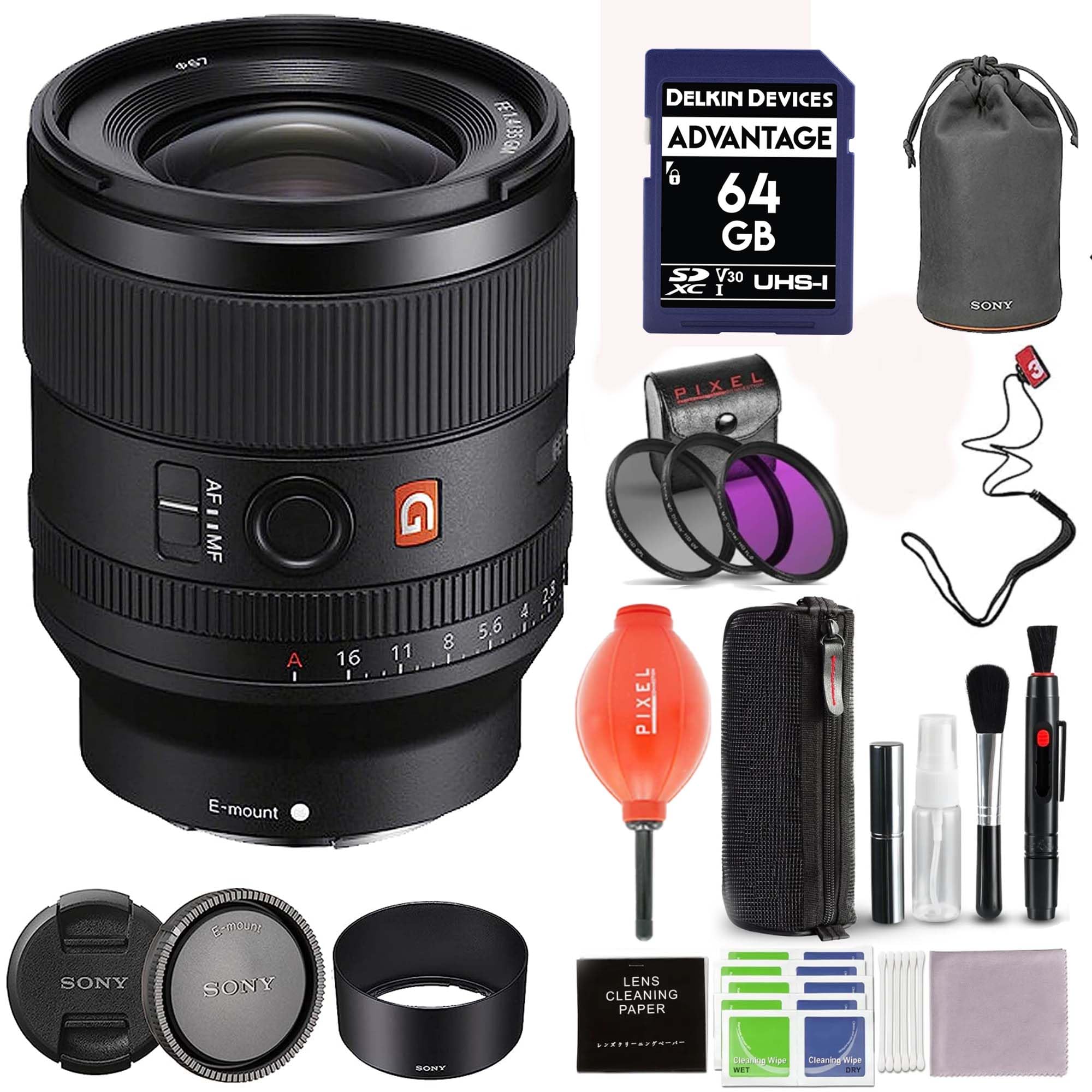 Amazon.com : Sony FE 35mm f/1.4 GM Lens (SEL35F14GM) Bundle with