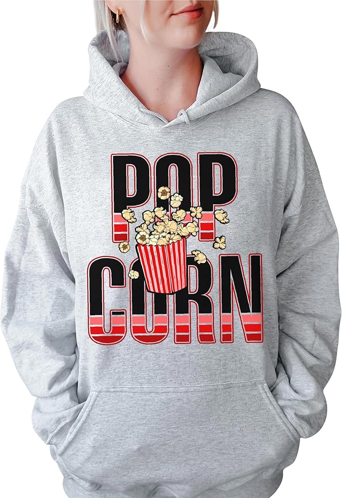 Amazon.com: NACRE APPAREL Retro Popcorn Hoodie Vintage Pop Corn