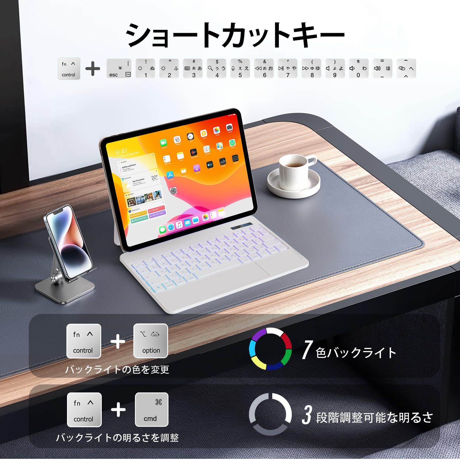 Amazon.co.jp: iPad Pro 11 インチ M5 2025 & M4 2024 モデル用 磁気