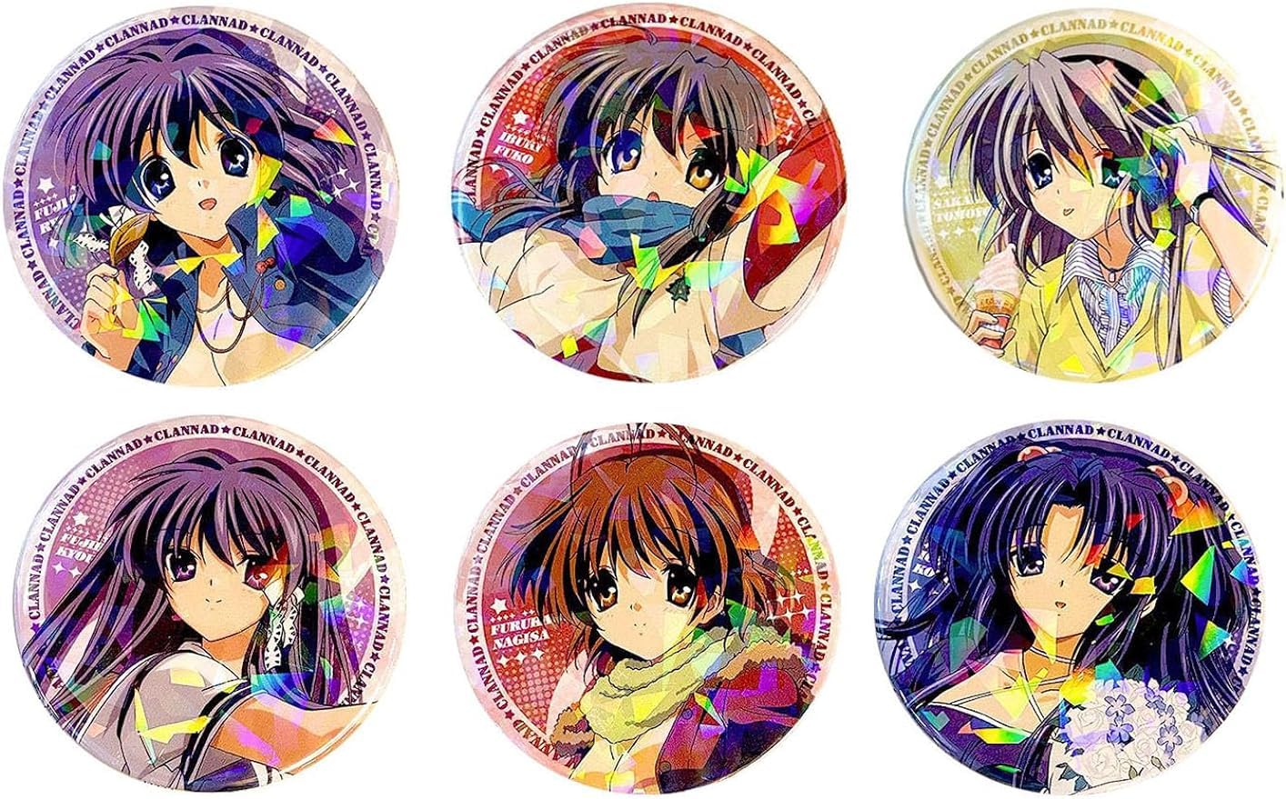 Amazon | NABEN CLANNAD クラナド 缶バッジ バッジセット 6枚セット