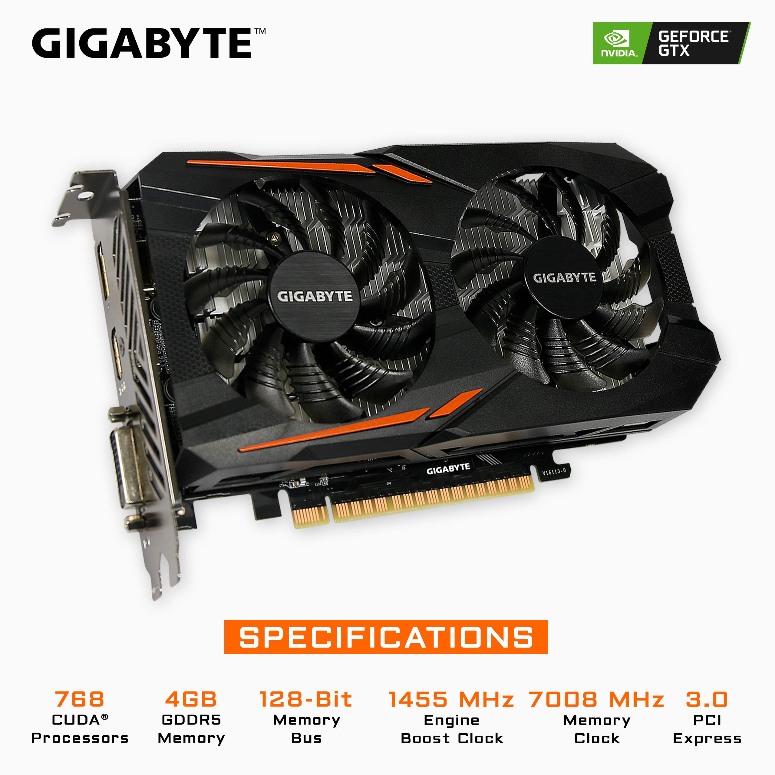Amazon.com: GIGABYTE Geforce GTX 1050 Ti OC 4GB GDDR5 128 Bit PCI