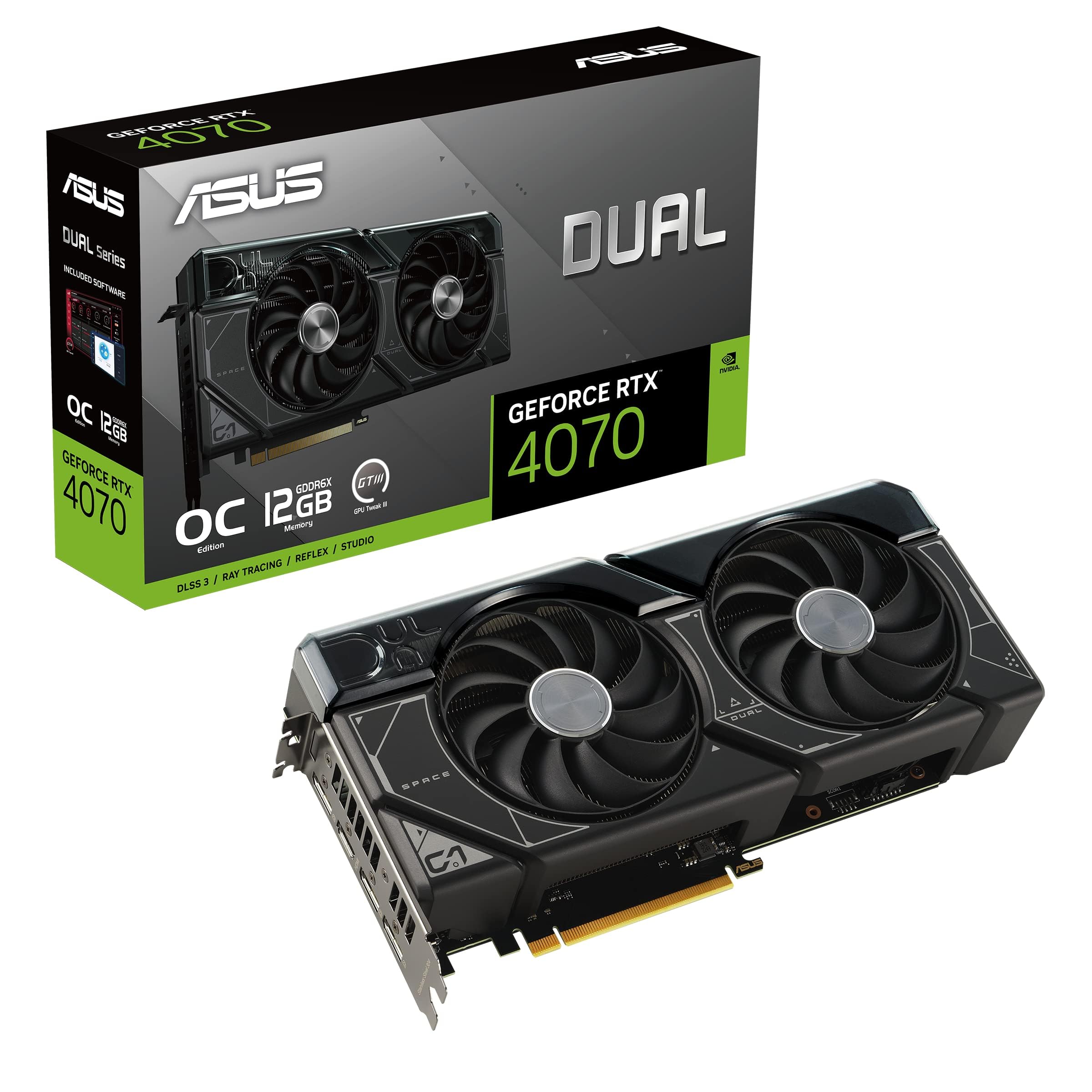 Amazon | ASUS Dual GeForce RTX 4070 OC Edition 12GB GDDR6X IP5X