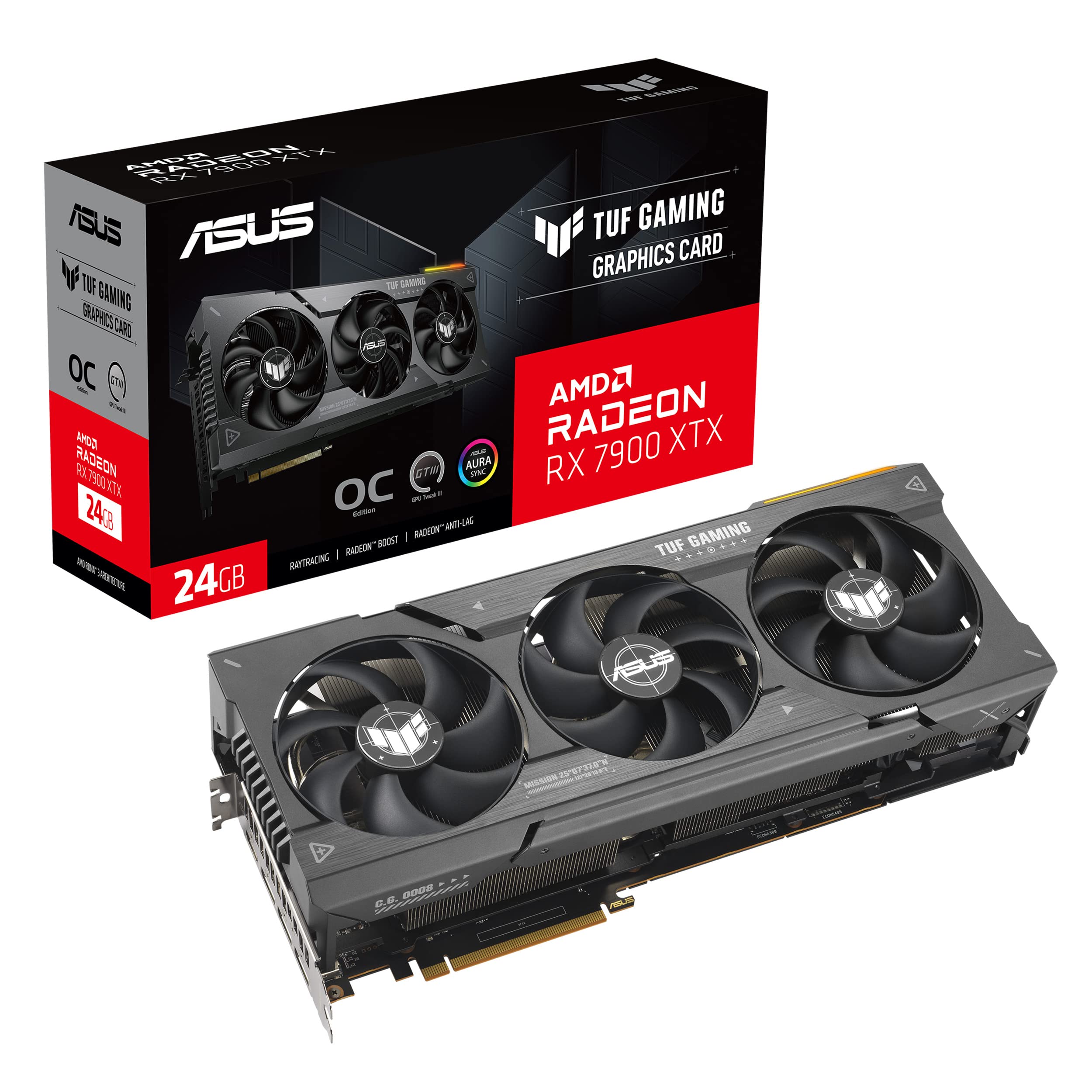 Amazon.com: ASUS TUF Gaming AMD Radeon RX 7900 XTX OC Edition 24GB