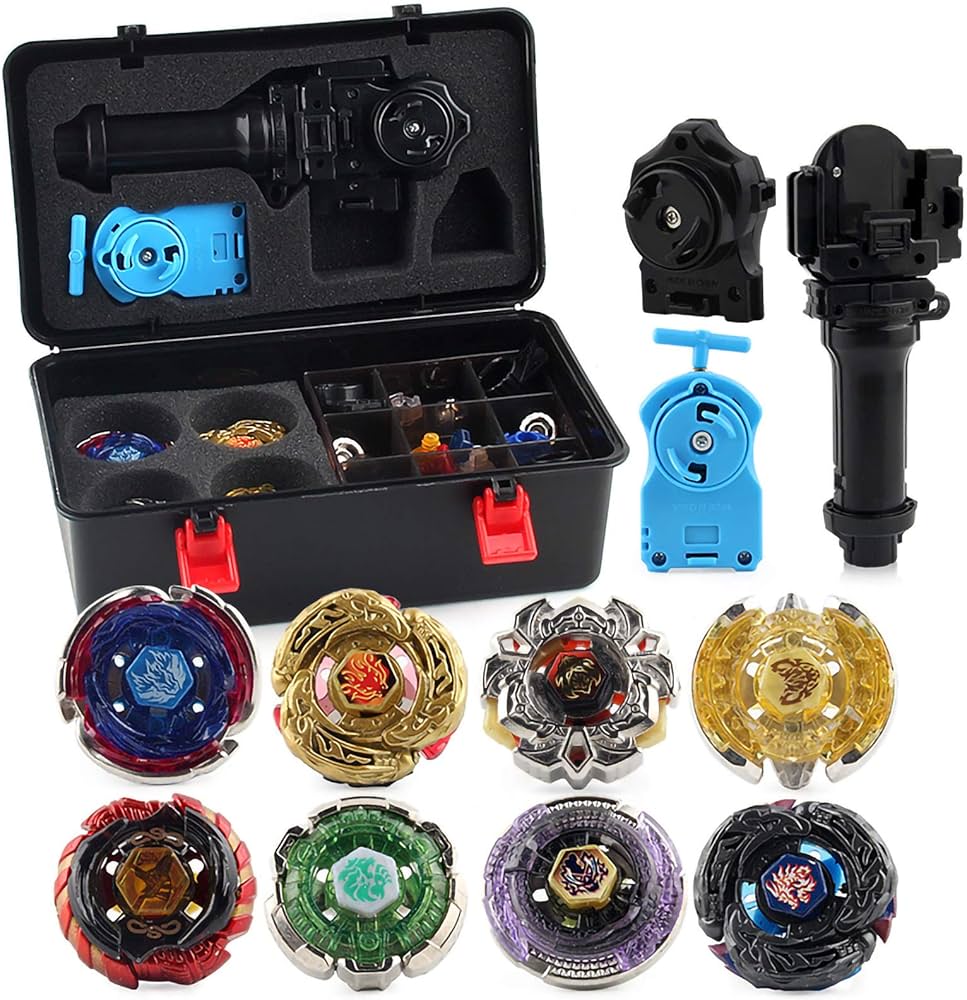 Beyblade 8-Piece Gyro Speed Metal Combat Spinner Set 4D Fusion
