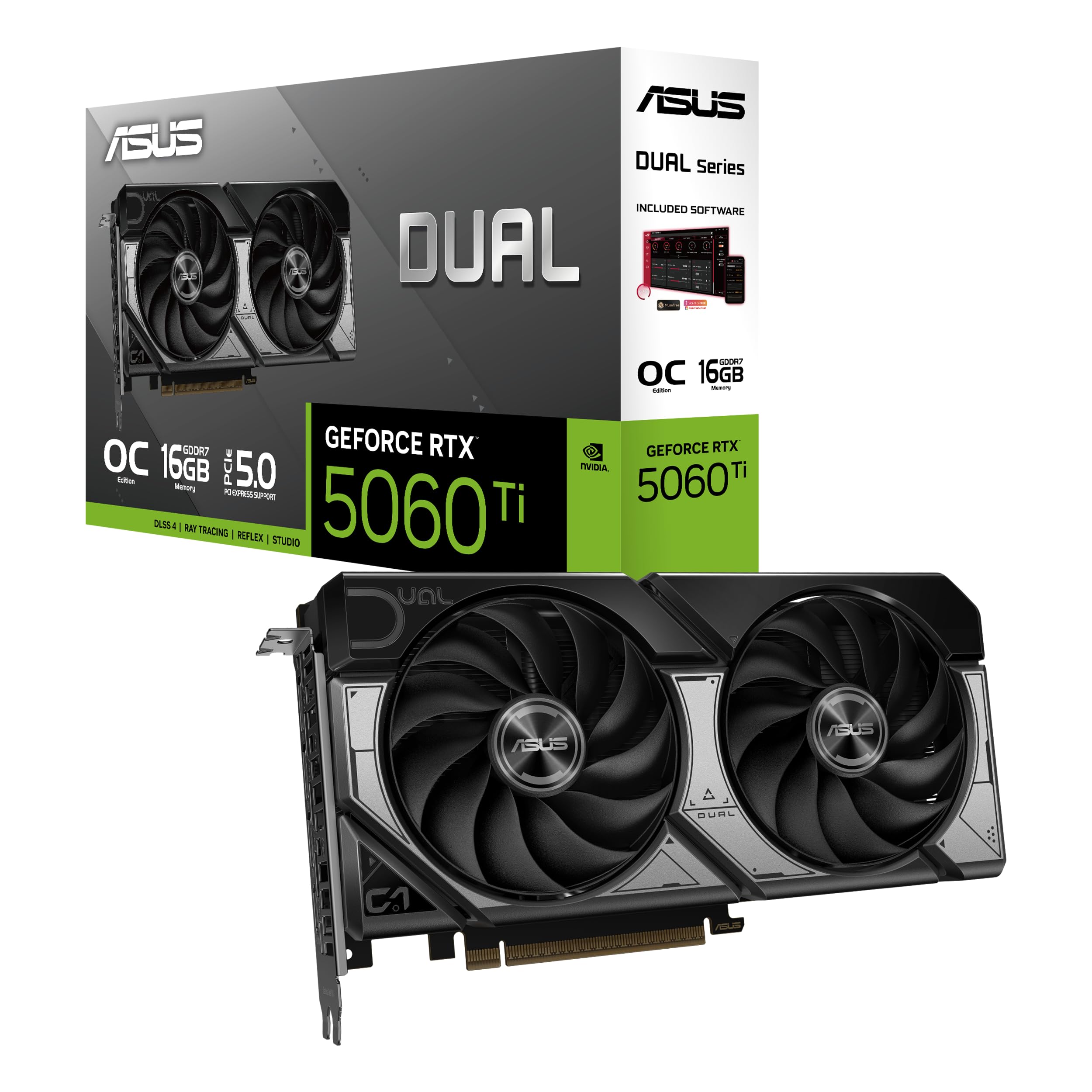 ASUS Dual GeForce RTX 5060 Ti 16GB GDDR7 OC Edition (PCIe 5.0