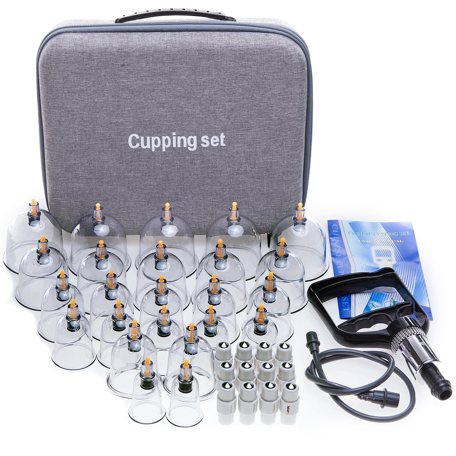 Amazon.com: 24 Cupping Set Massage Therapy Cups, Cupping kit for