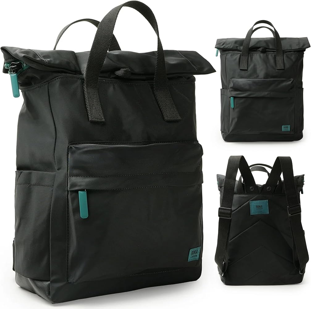 Amazon.com: ORI LONDON Travel Backpack - Medium Nylon Rolltop