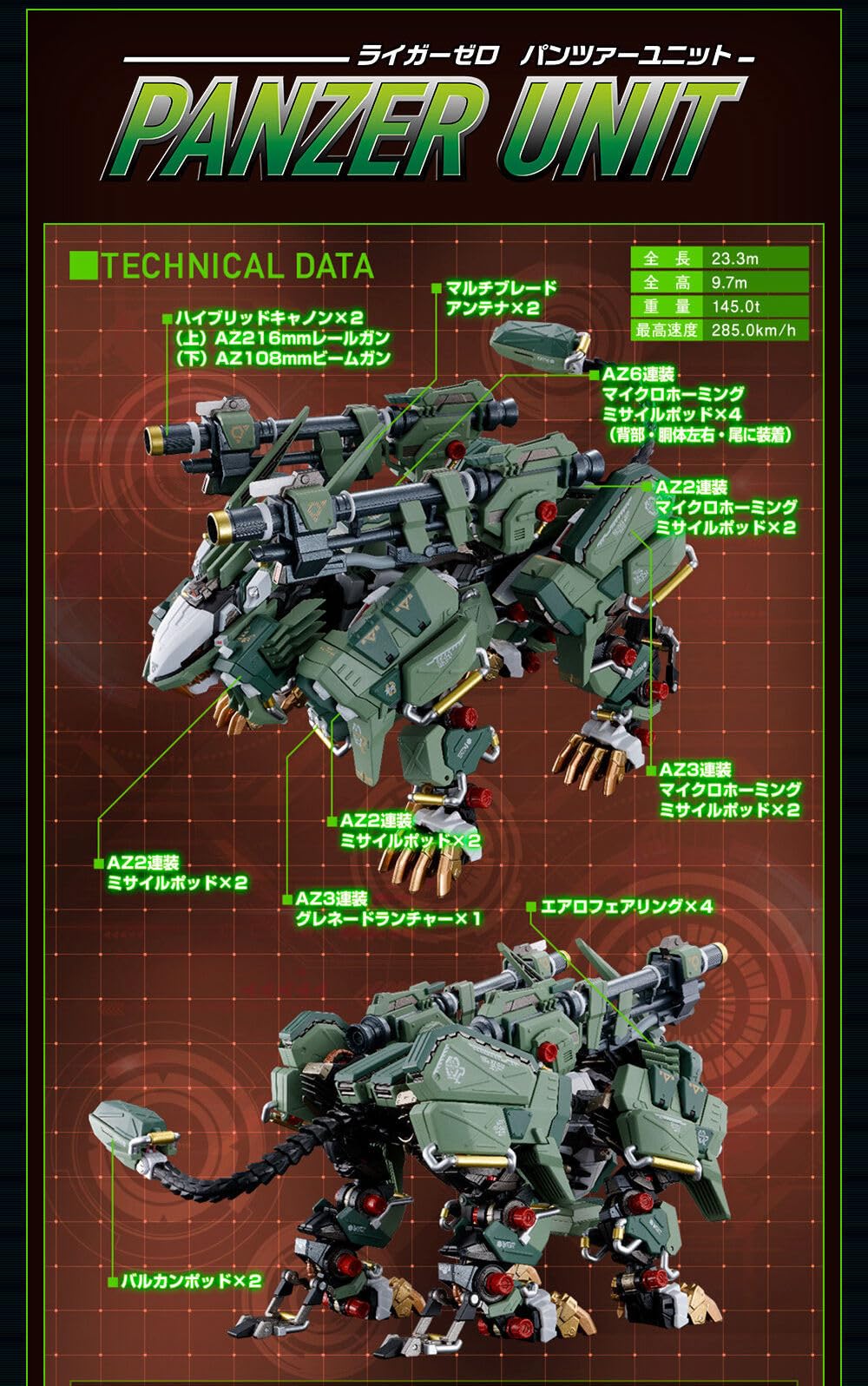 Amazon.co.jp: ZOIDS 超合金 RZ-041 ライガーゼロ専用チェンジング