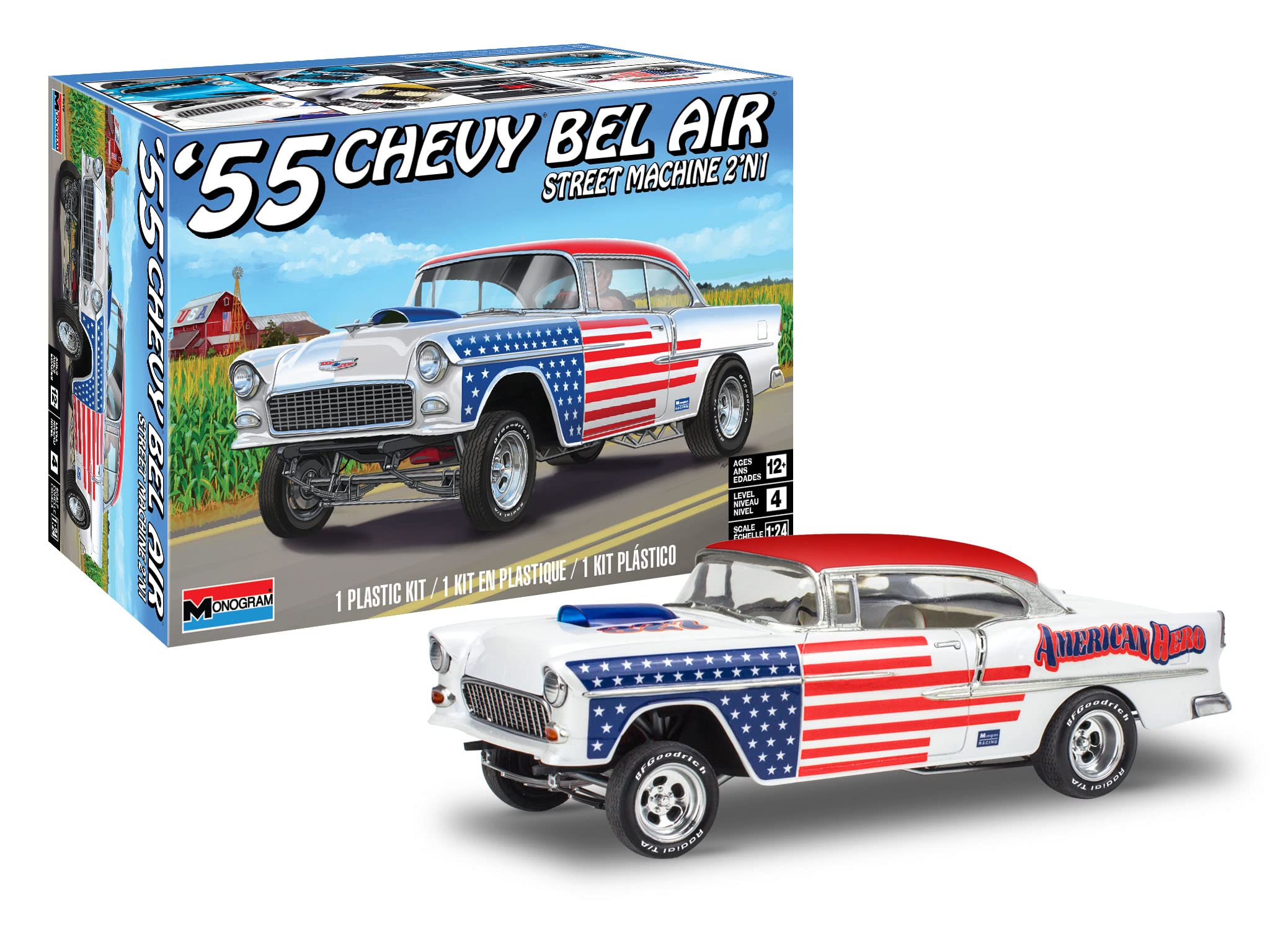 Amazon.com: Revell 14519 1955 Chevrolet Bel Air Street Machine 2N1