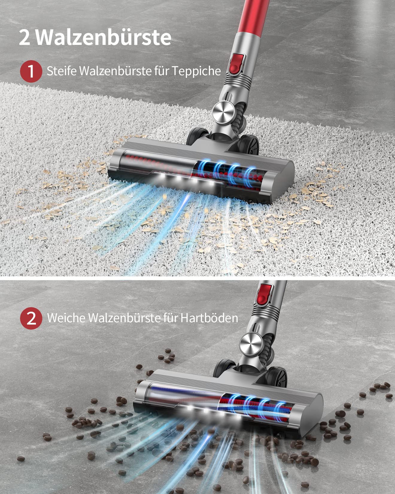 BuTure JR100 Cordless Vacuum Cleaner 380 W Cordless Vacuum Cleaner