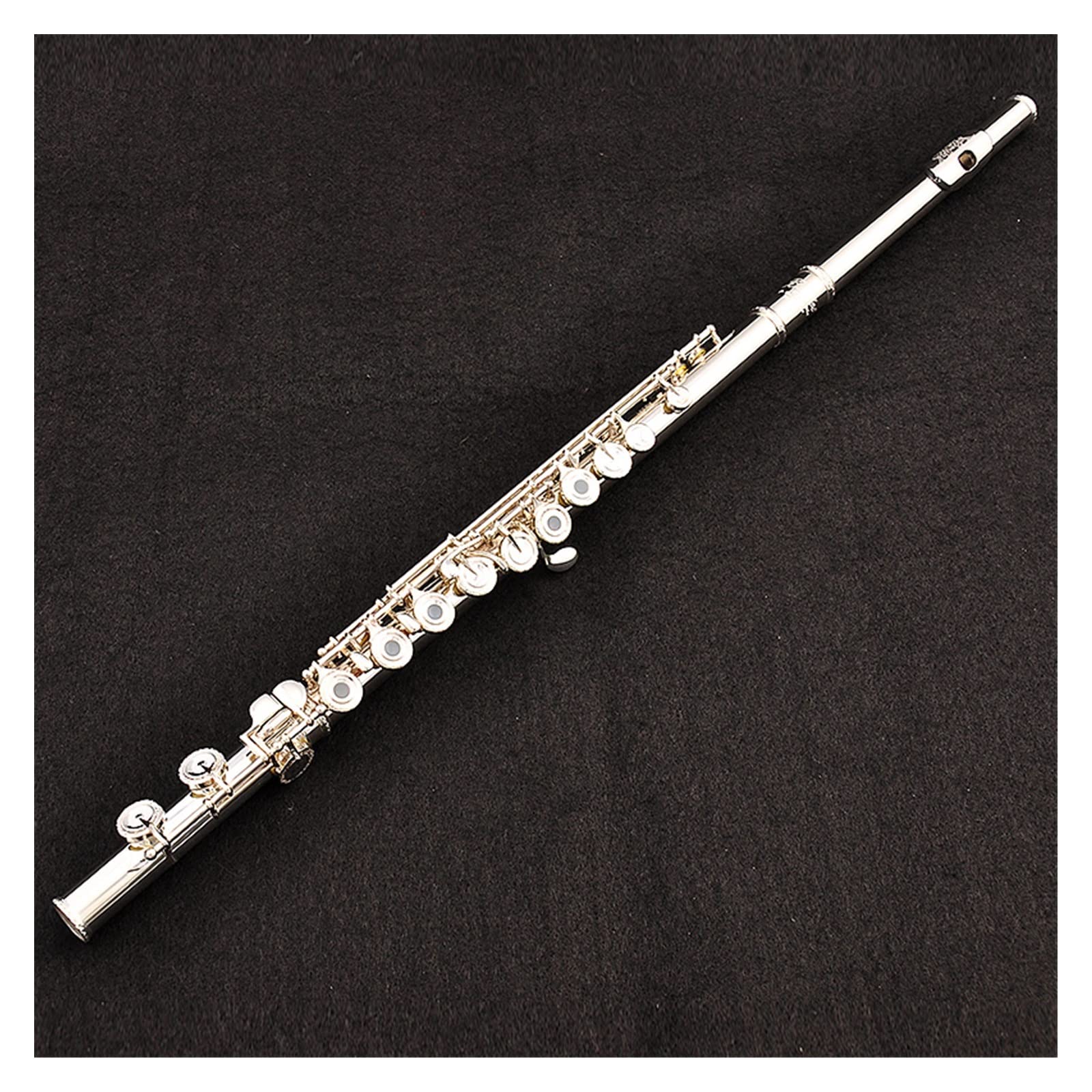 Amazon.co.jp: フルート楽器 16個の開閉穴兼用フルート フランス銀
