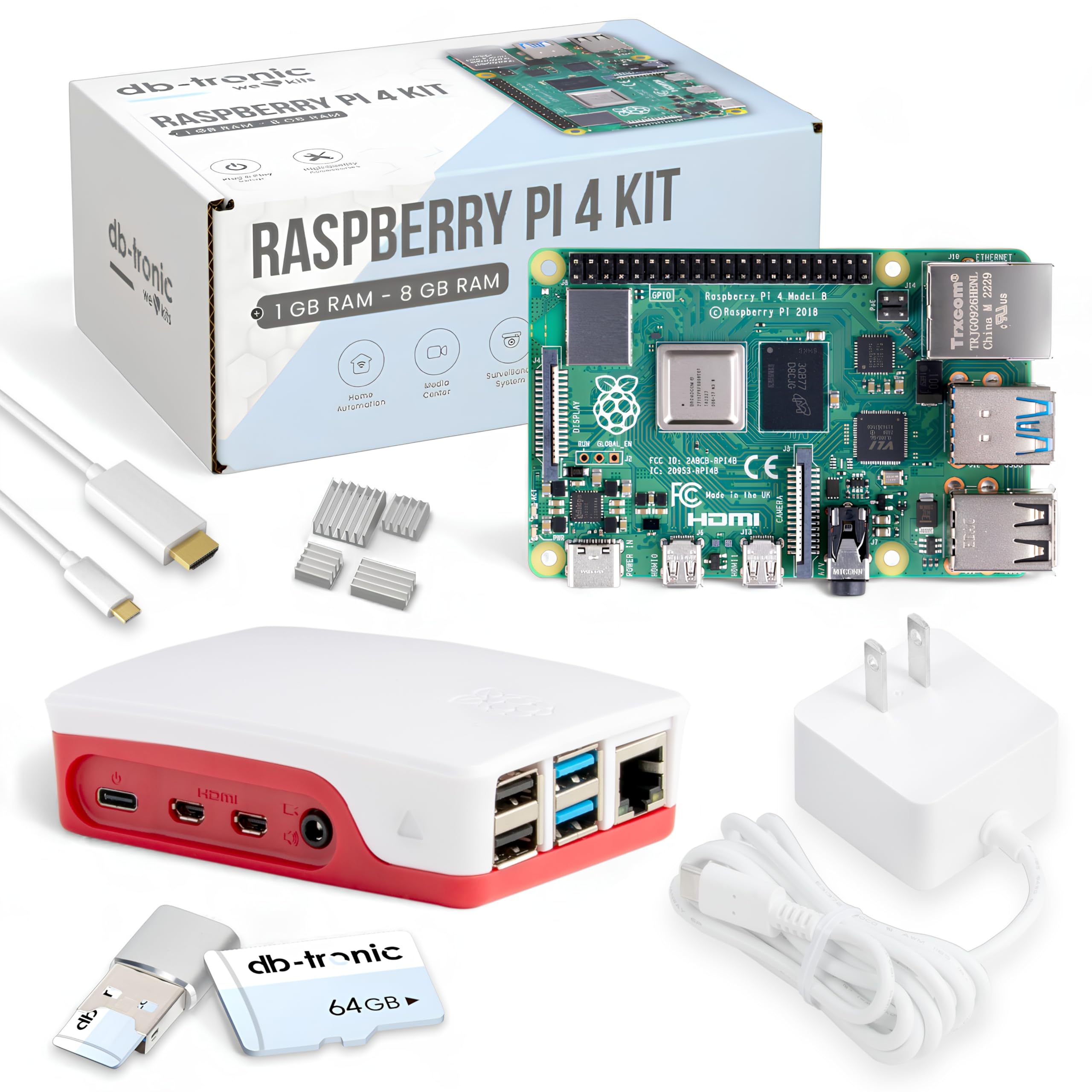Amazon.com: Raspberry Pi 4 4GB Starter Kit | 64GB Edition