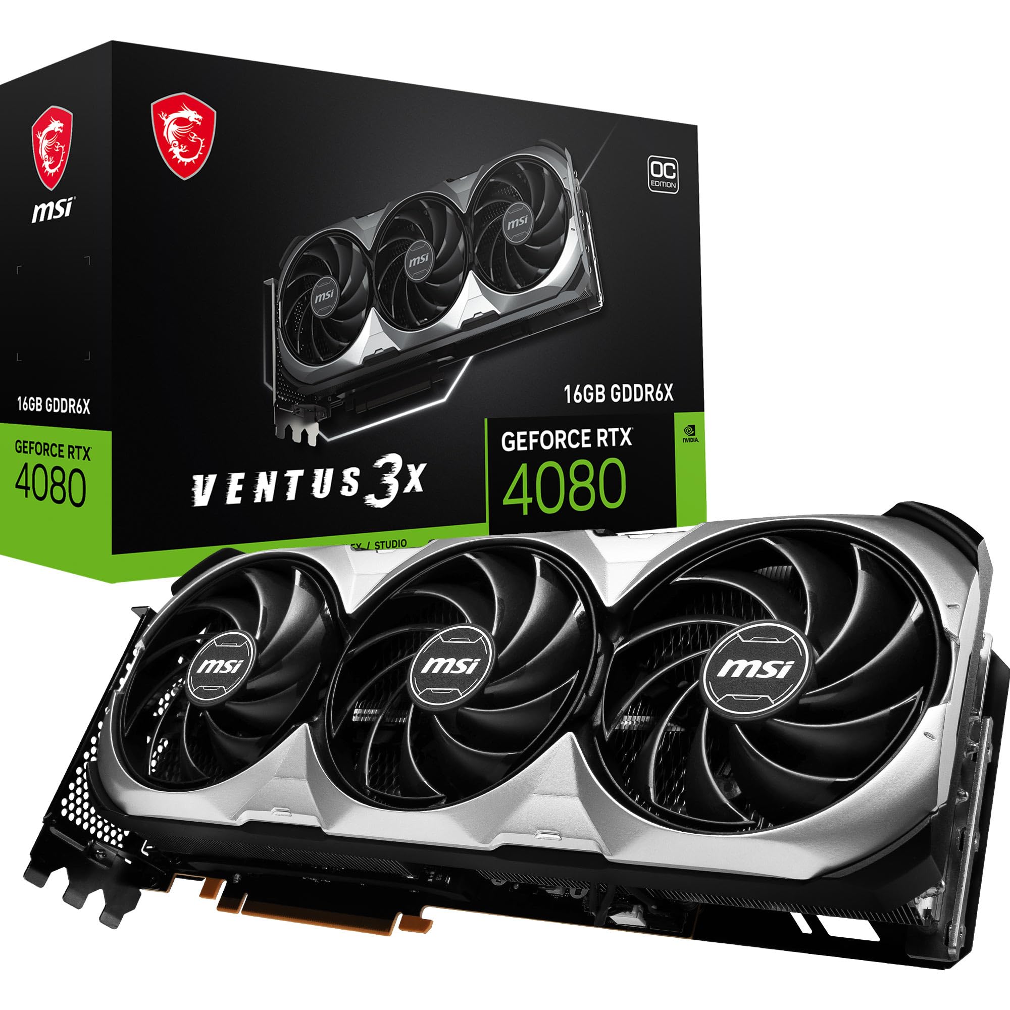Amazon.com: MSI GeForce RTX 4080 16GB Ventus 3X OC Gaming Graphics