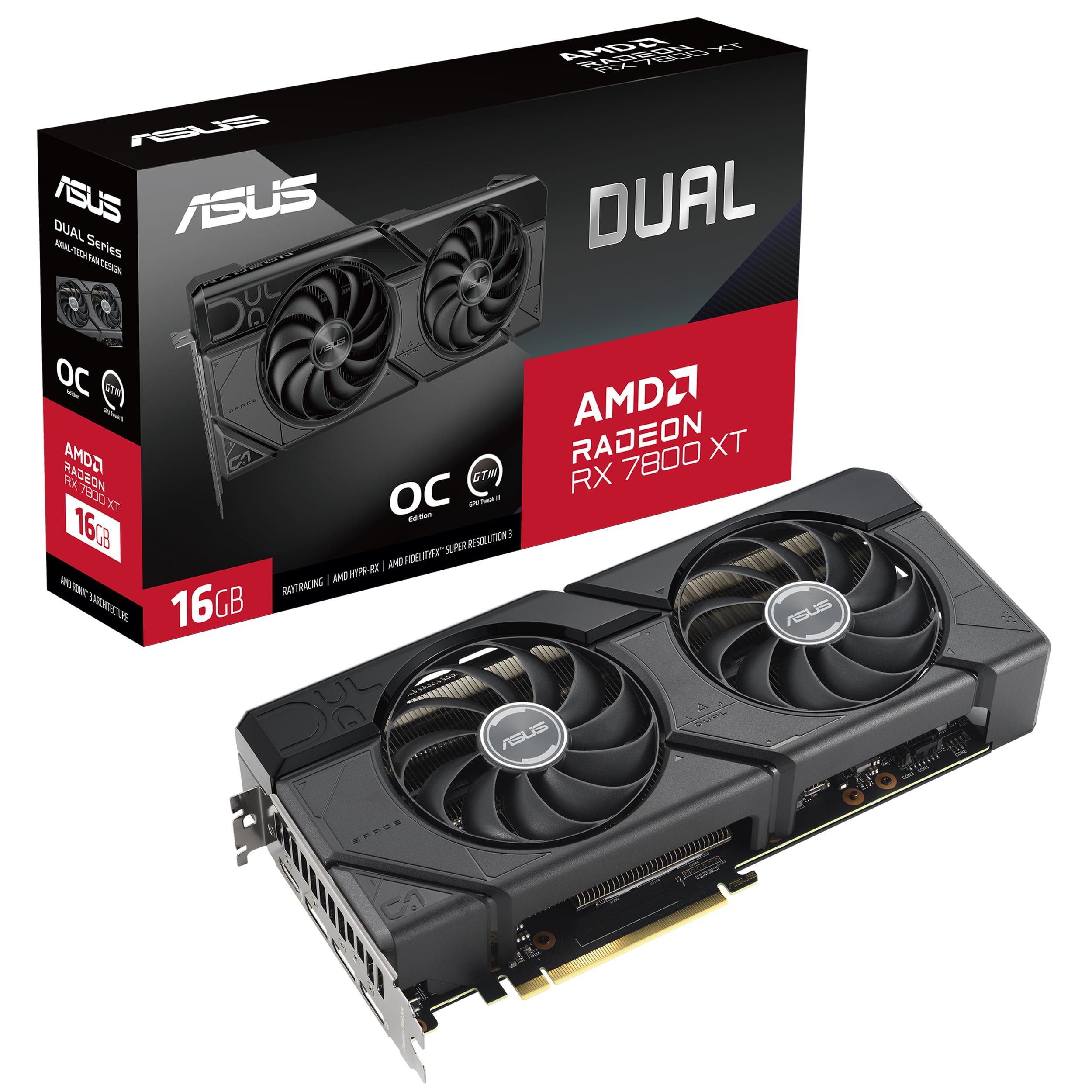 Amazon | ASUS Dual Radeon RX 7800 XT OC Edition 16GB GDDR6 (AMD