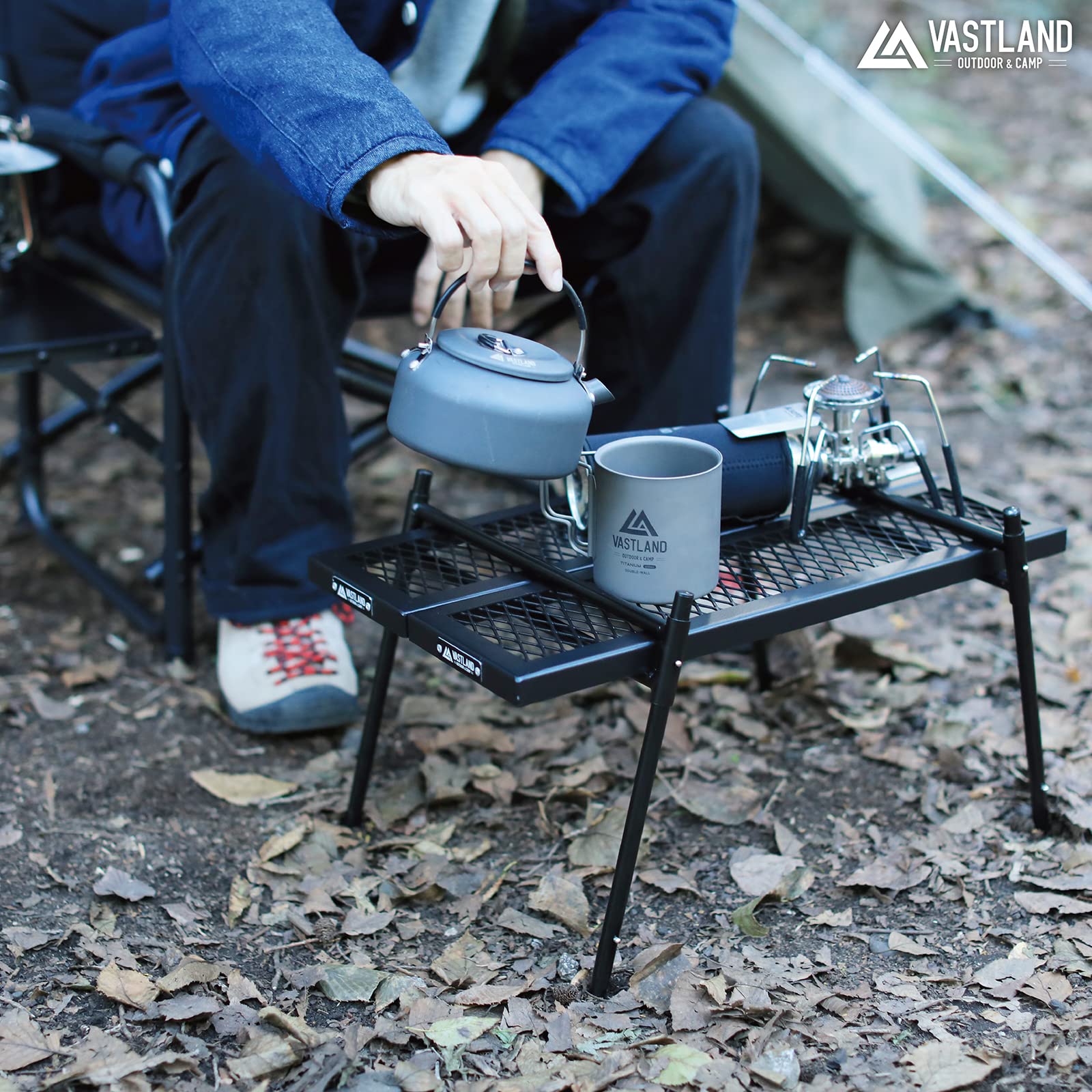 Amazon | ヴァストランド VASTLAND ポータブル アイアンテーブル S