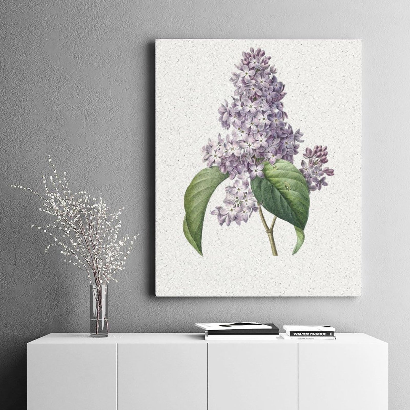 Amazon | ライラックのイラスト 数字キットによる絵画 数字油絵 詳細な