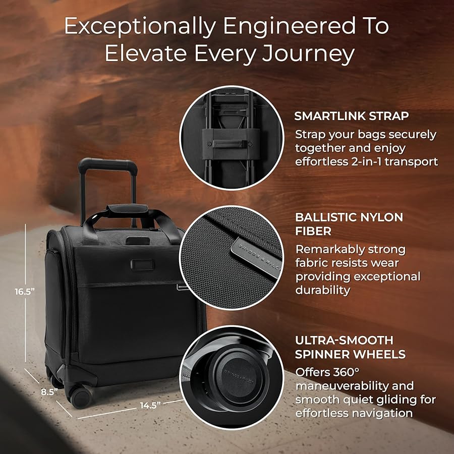 Amazon | Briggs & Rileyスピナー。, ブラック///ホワイト, 22-inch