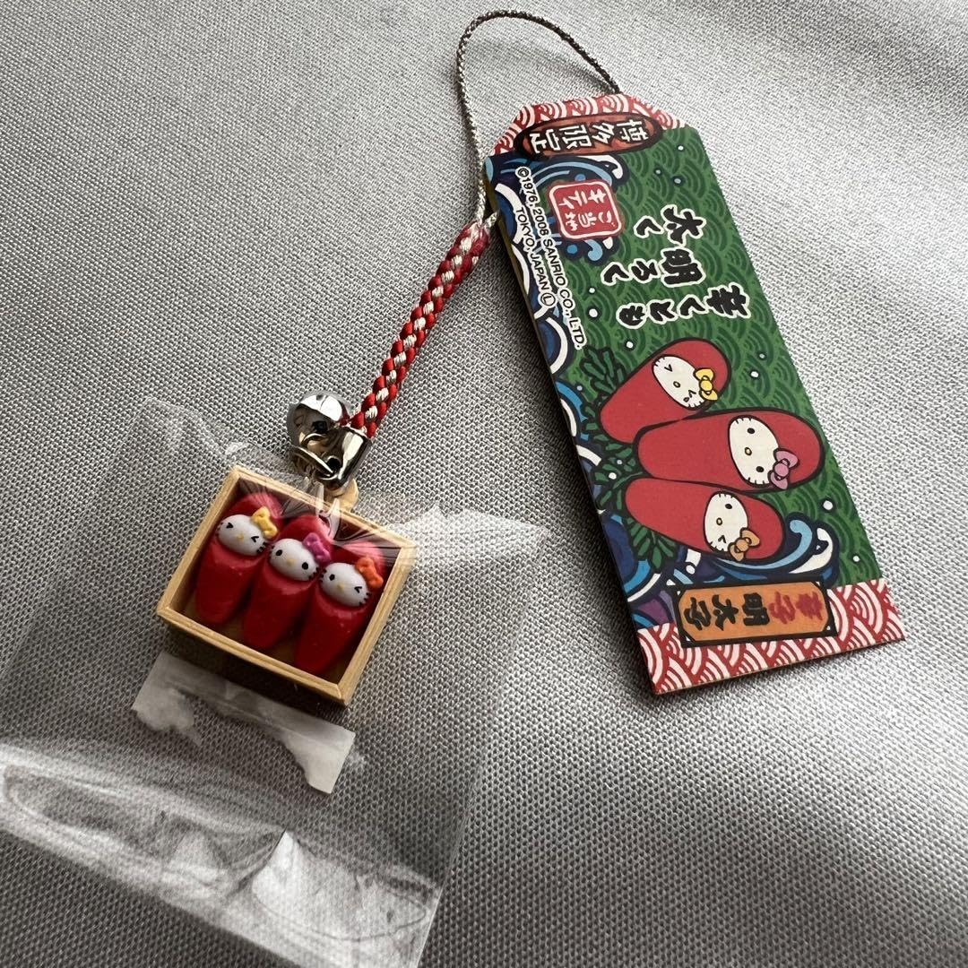 Amazon.co.jp: ご当地キティ 博多限定 辛子明太子 ハローキティ 根付