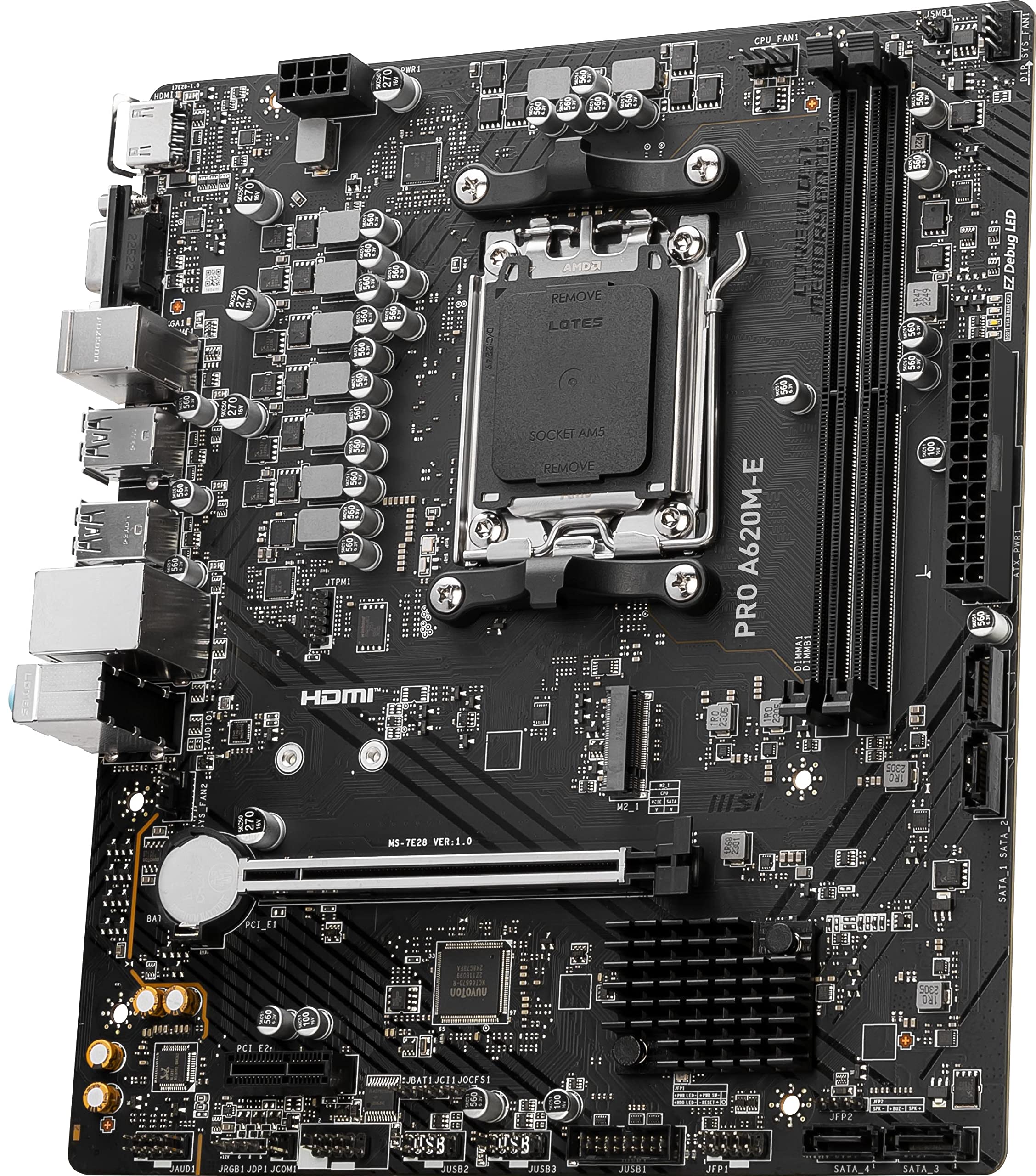 Amazon.com: MSI PRO A620M-E ProSeries Motherboard (AMD 9000/8000