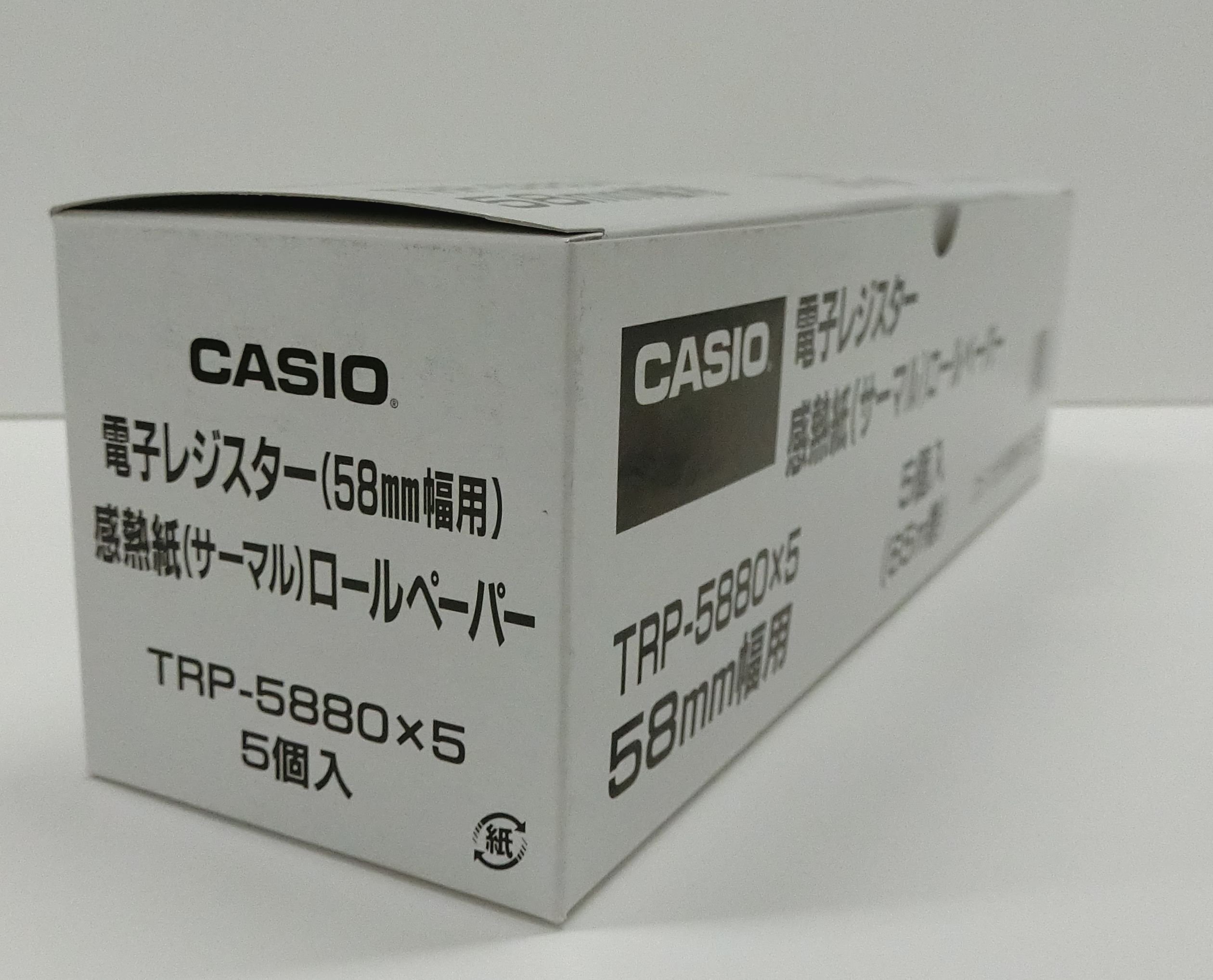 Amazon.co.jp: カシオ レジ用ロールペーパー 5個入 TRP-5880X5 : 産業