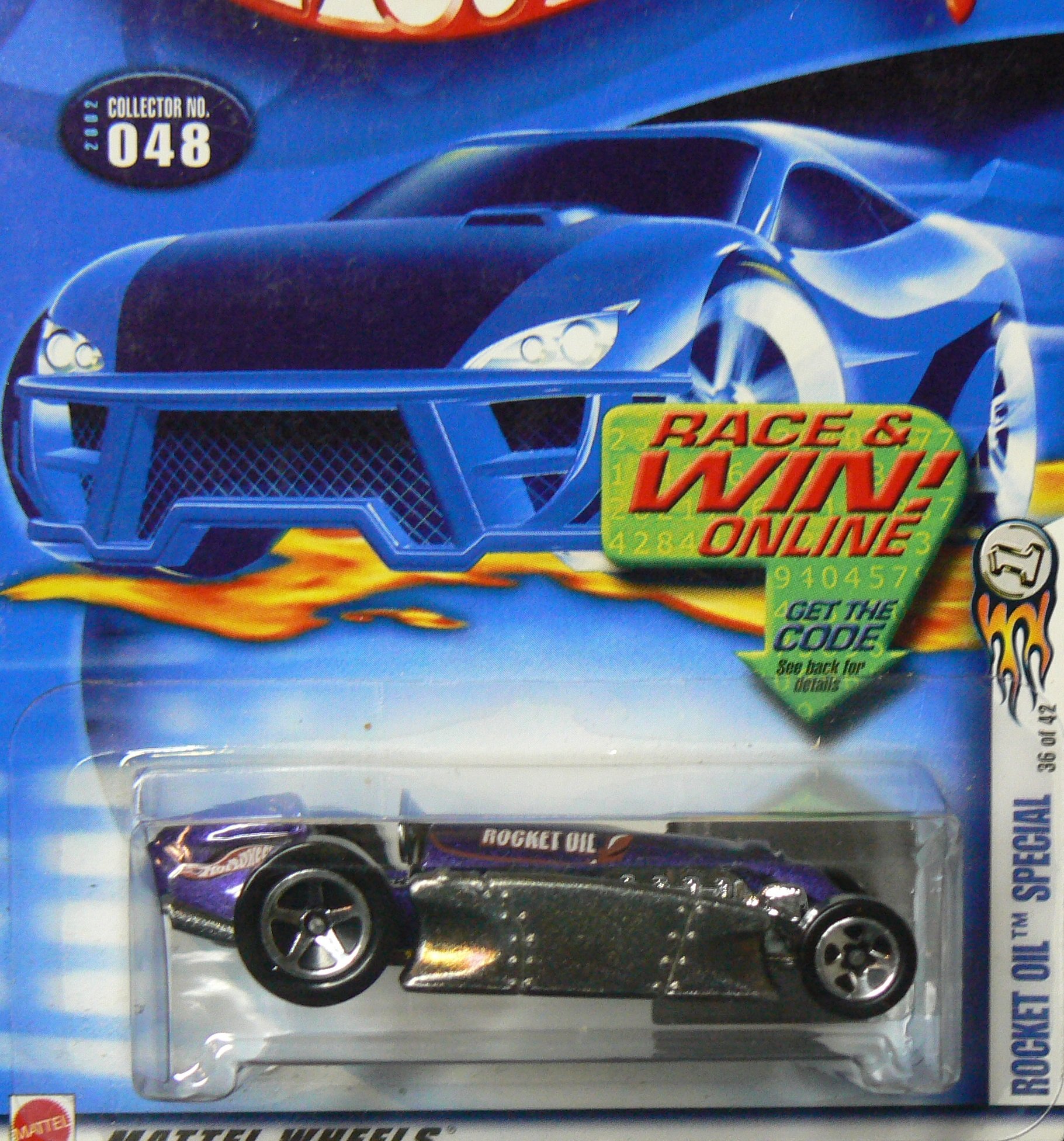 Amazon.com: Hot Wheels 2002-048 Purple/Silver Rocket Oil Special