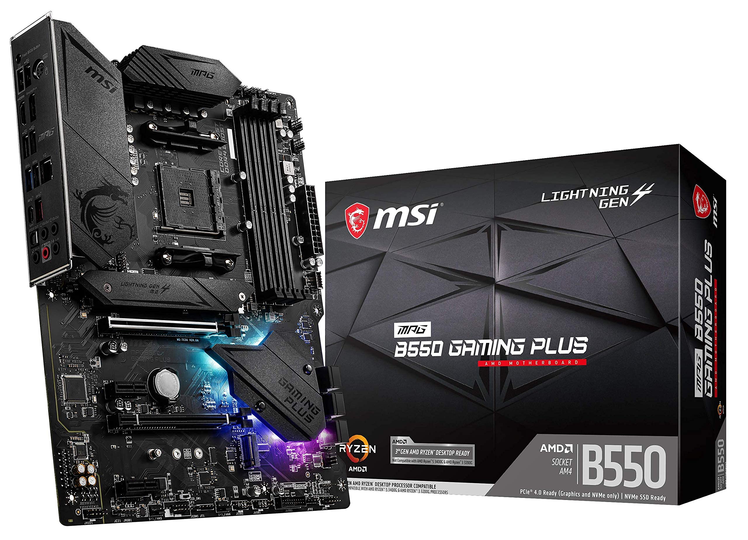 Amazon.com: MSI MPG B550 GAMING PLUS Desktop Motherboard - AMD