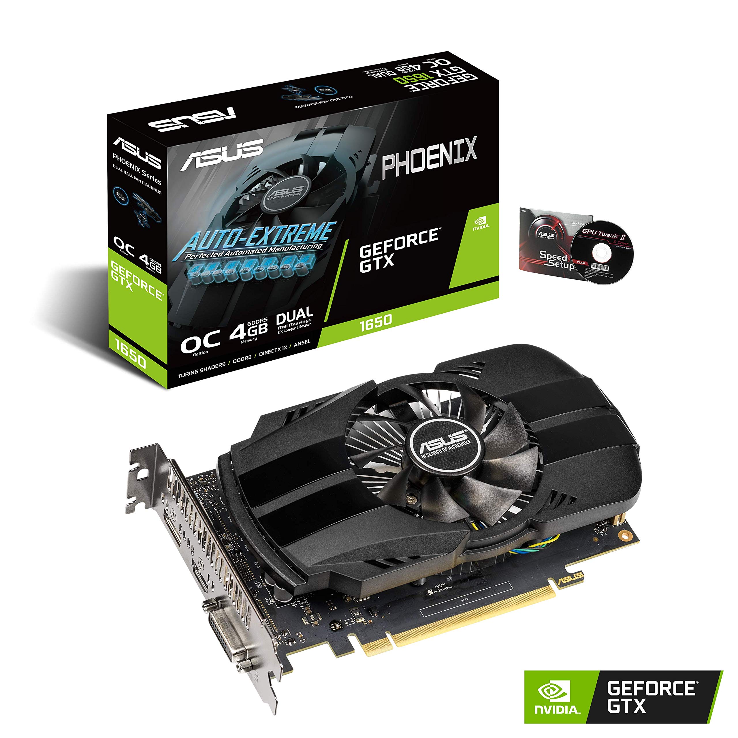 Amazon.com: ASUS GeForce GTX 1650 4GB Phoenix Fan Overclocked